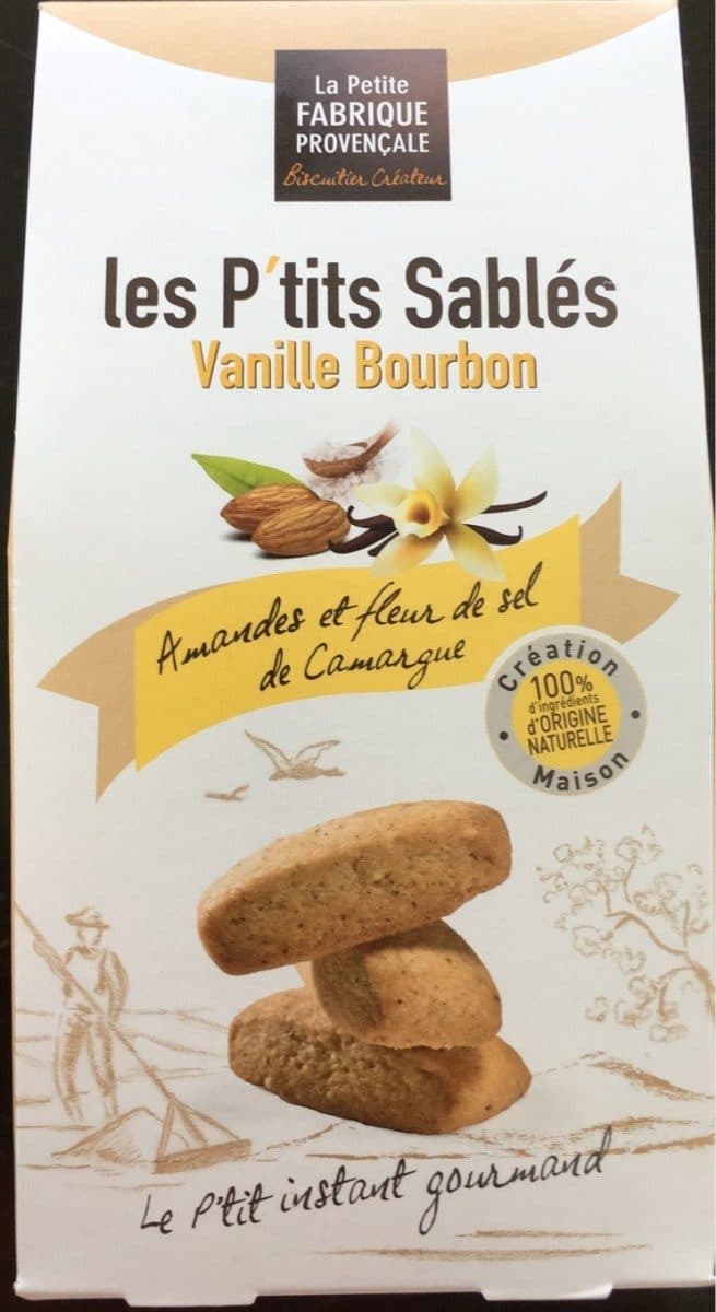 La Petite Fabrique Provençale Les P'tits Sablés Vanille Bourbon packshot