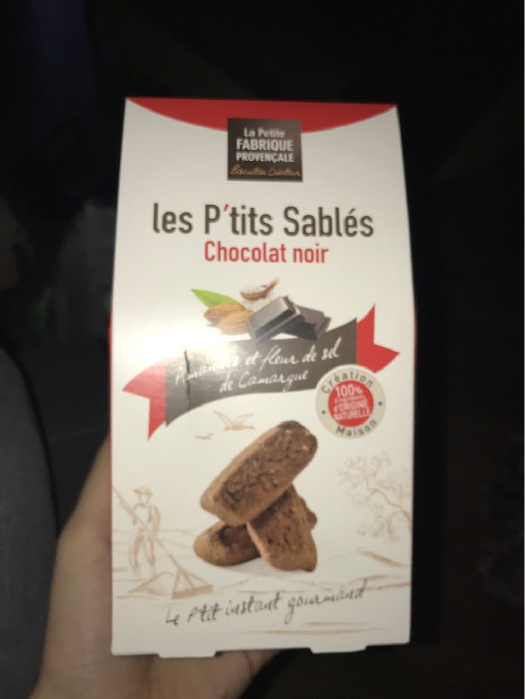 La Petite Fabrique Provençale Les P’tits Sablés chocolat noir packshot