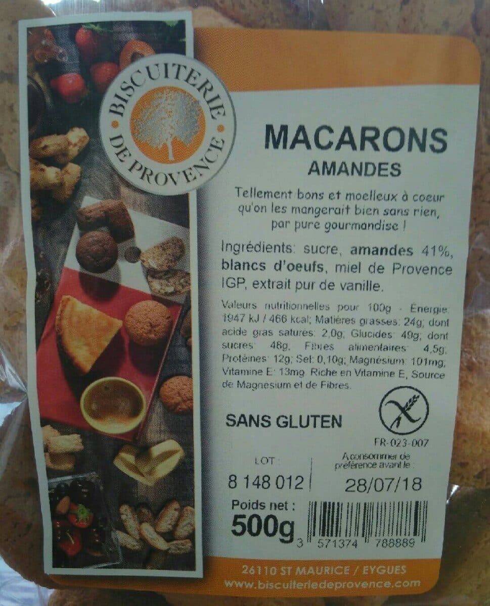 Biscuiterie de provence MACARONS AMANDES packshot