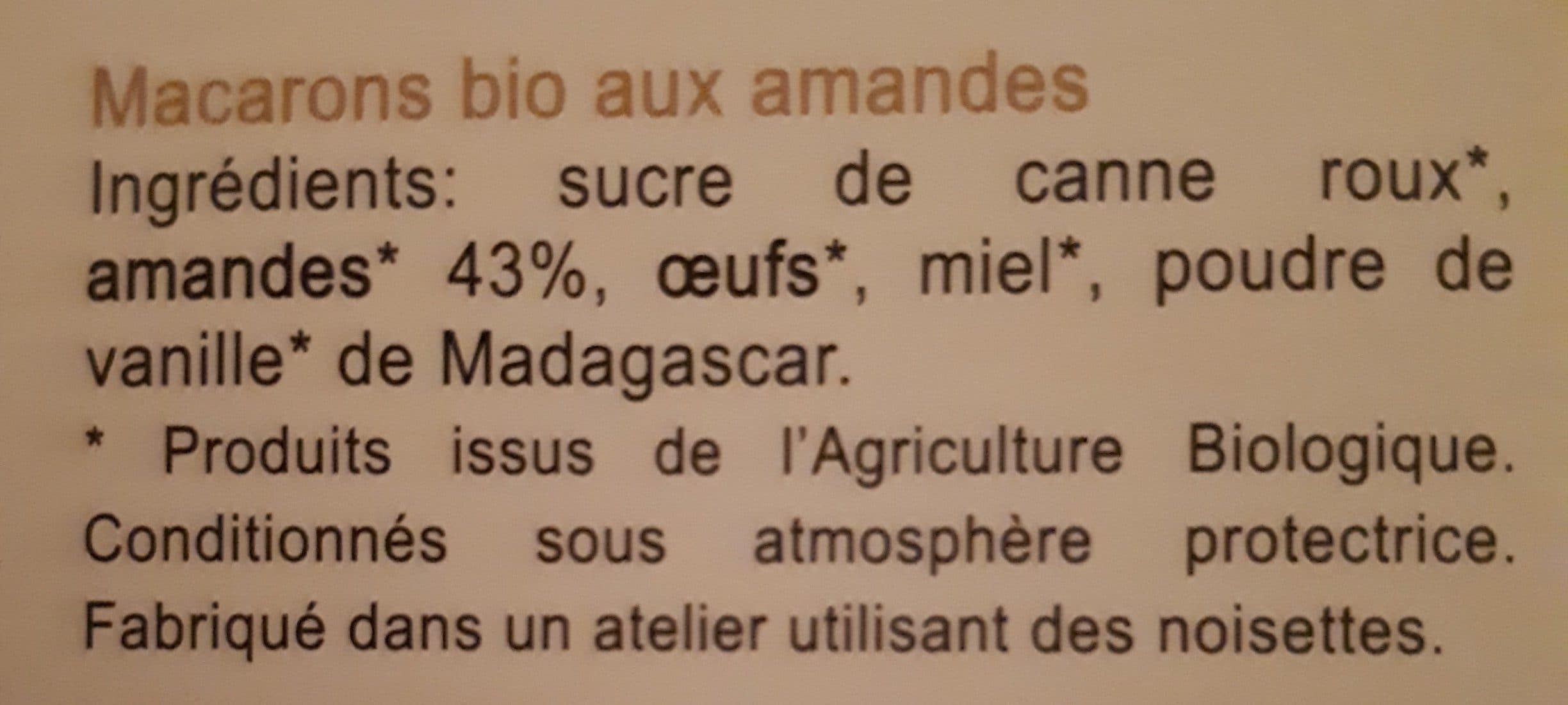 La Fabrique Provencale Macarons BIO aux amandes sans gluten & sans lait packshot
