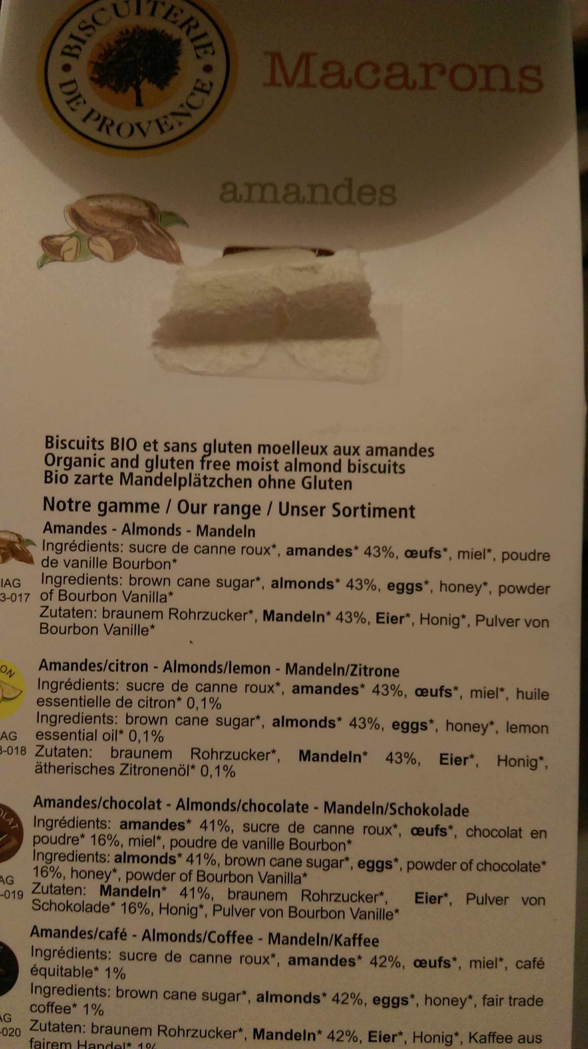 Open Food Facts Macarons amandes packshot