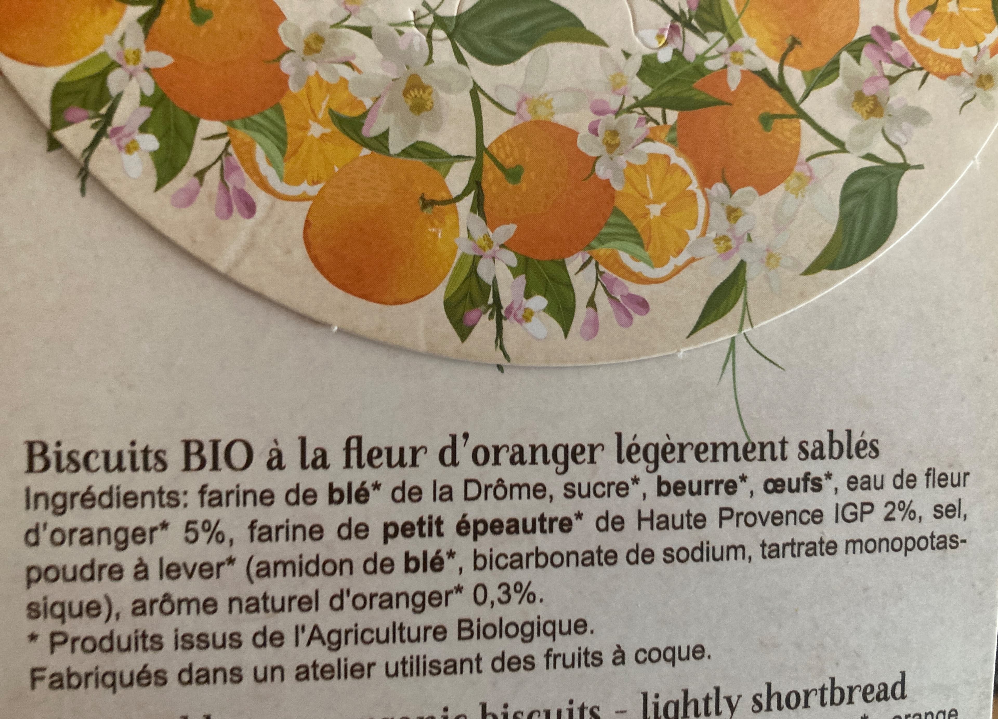 Biscuiterie de Provence Navettes fleur d'oranger au petit épeautre packshot