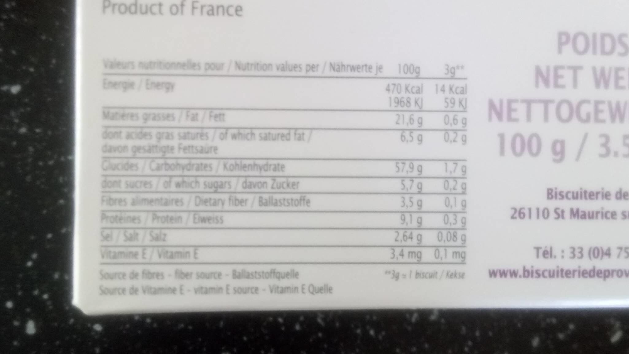 Open Food Facts Petits Biscuits Voyageurs packshot