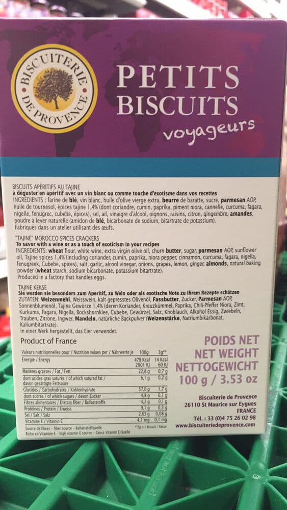 Biscuiterie de provence Biscuiterie de Provence Petit Biscuits Voyageurs Tajine Épices moracaines packshot