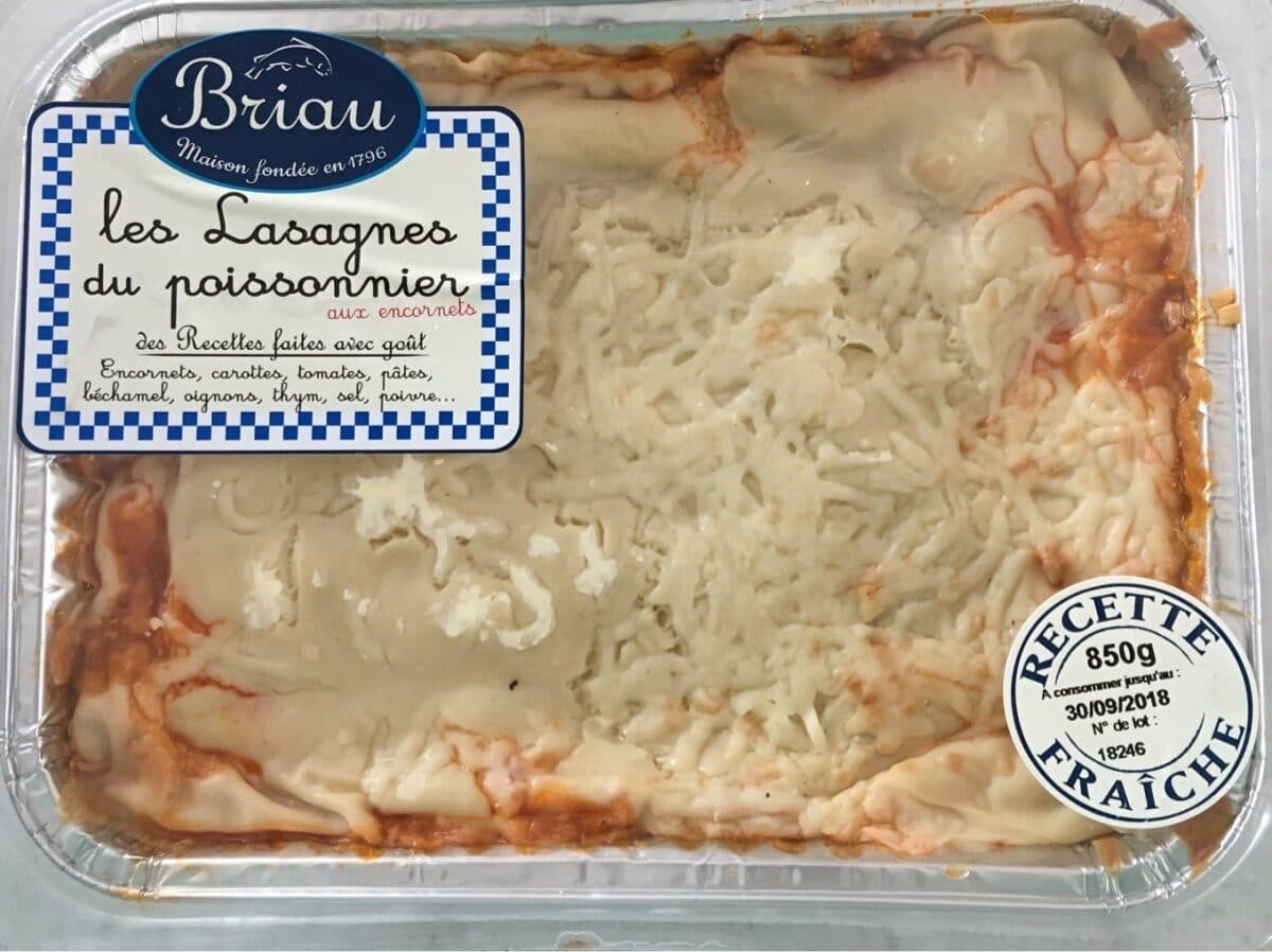 Briau Les lasagnes du poissonniers packshot