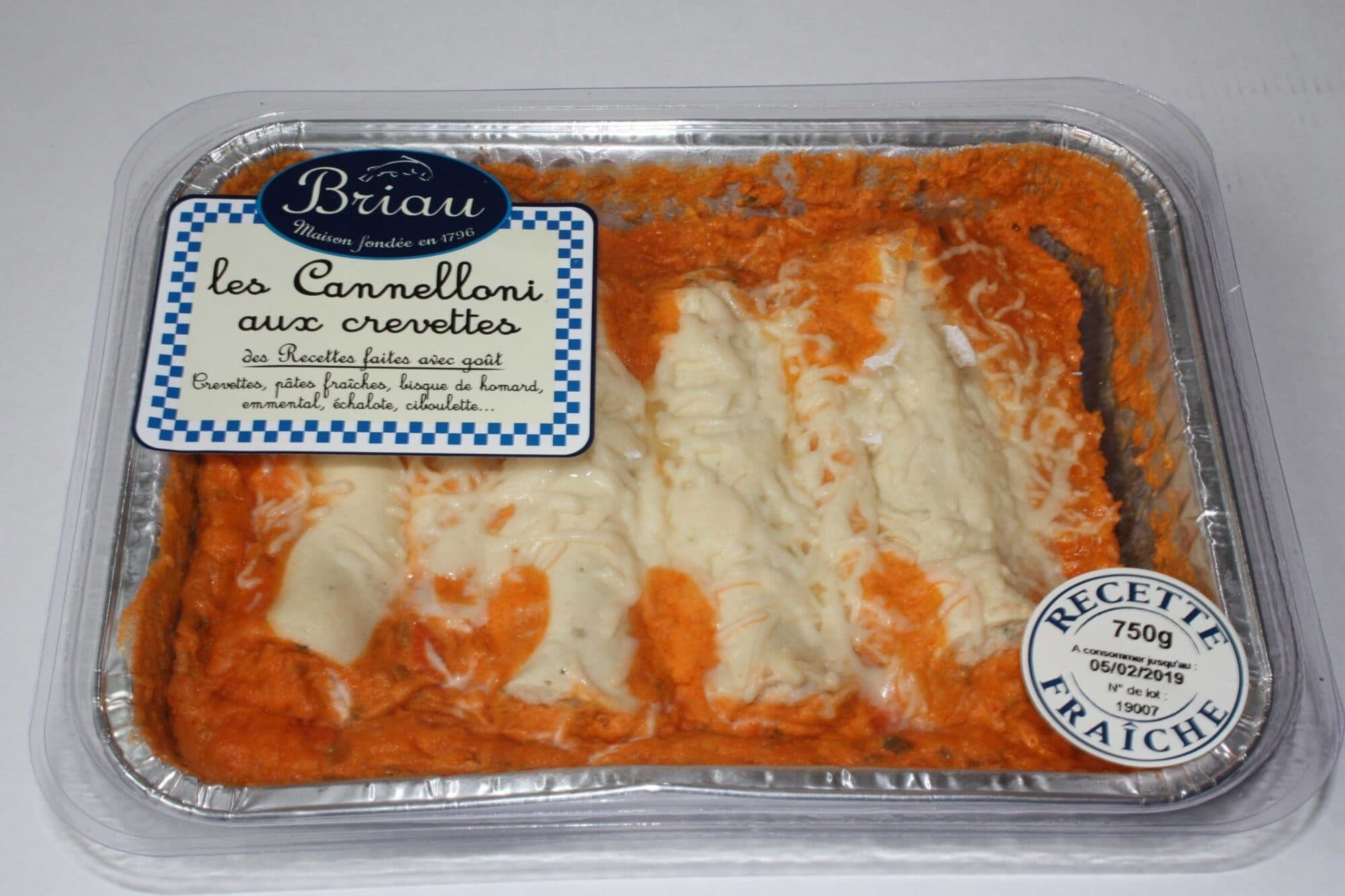 Briau Cannelloni aux crevettes packshot