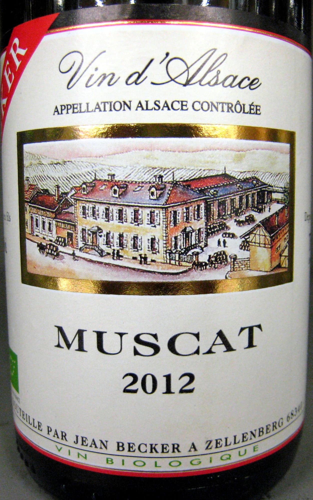Jean Becker Vin d'Alsace Muscat 2012 packshot