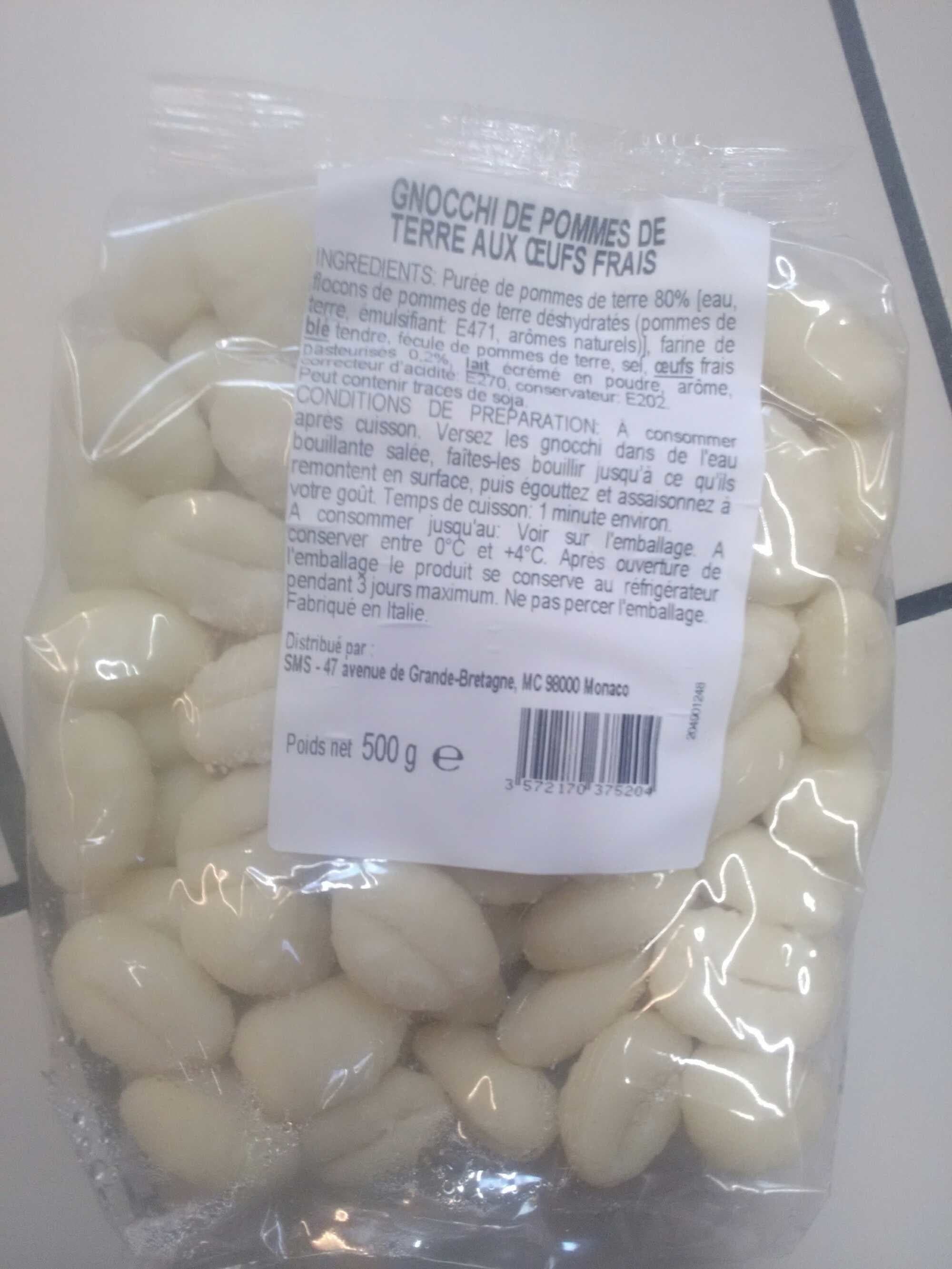 SMS Gnocchis de Pomme de Terre aux Œufs Frais packshot