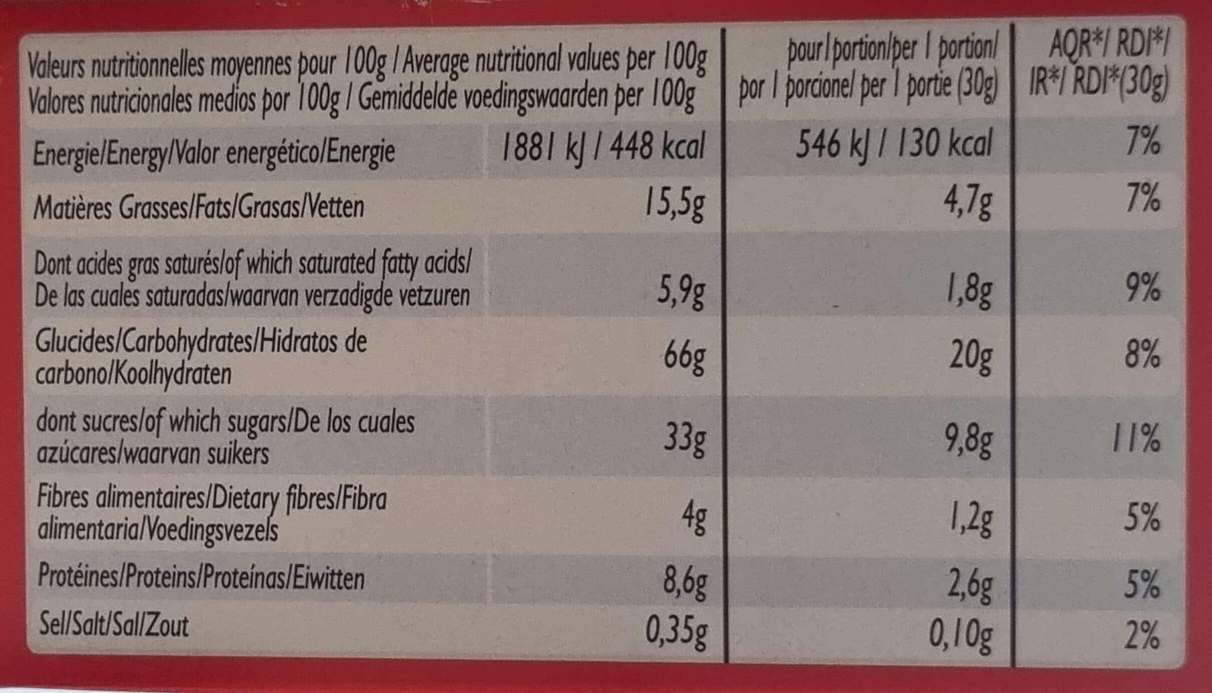 Lucien Georgelin Céréales croc'choc packshot