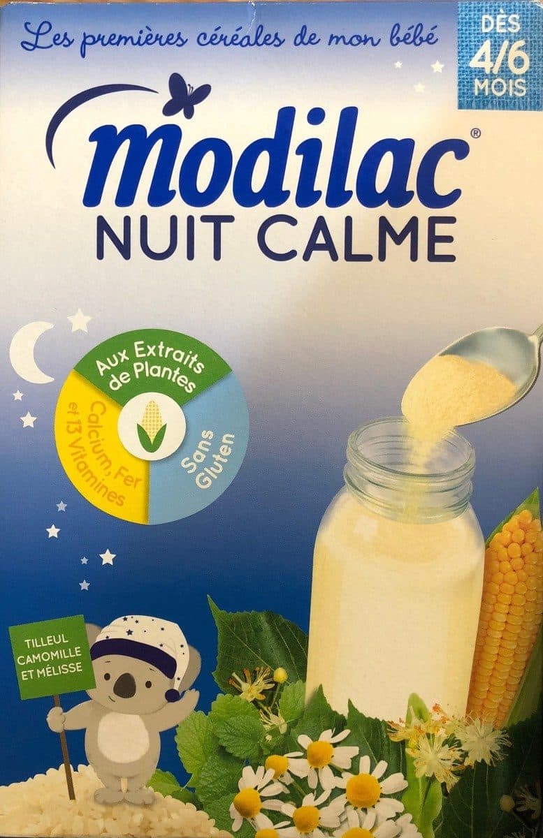 Modilac Les premières céréales Nuit Calme packshot