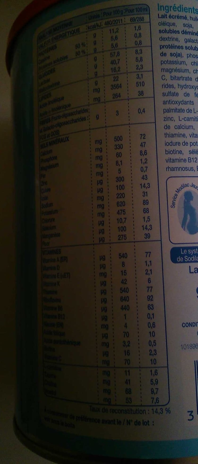 Modilac Doucéa Lait de suite packshot