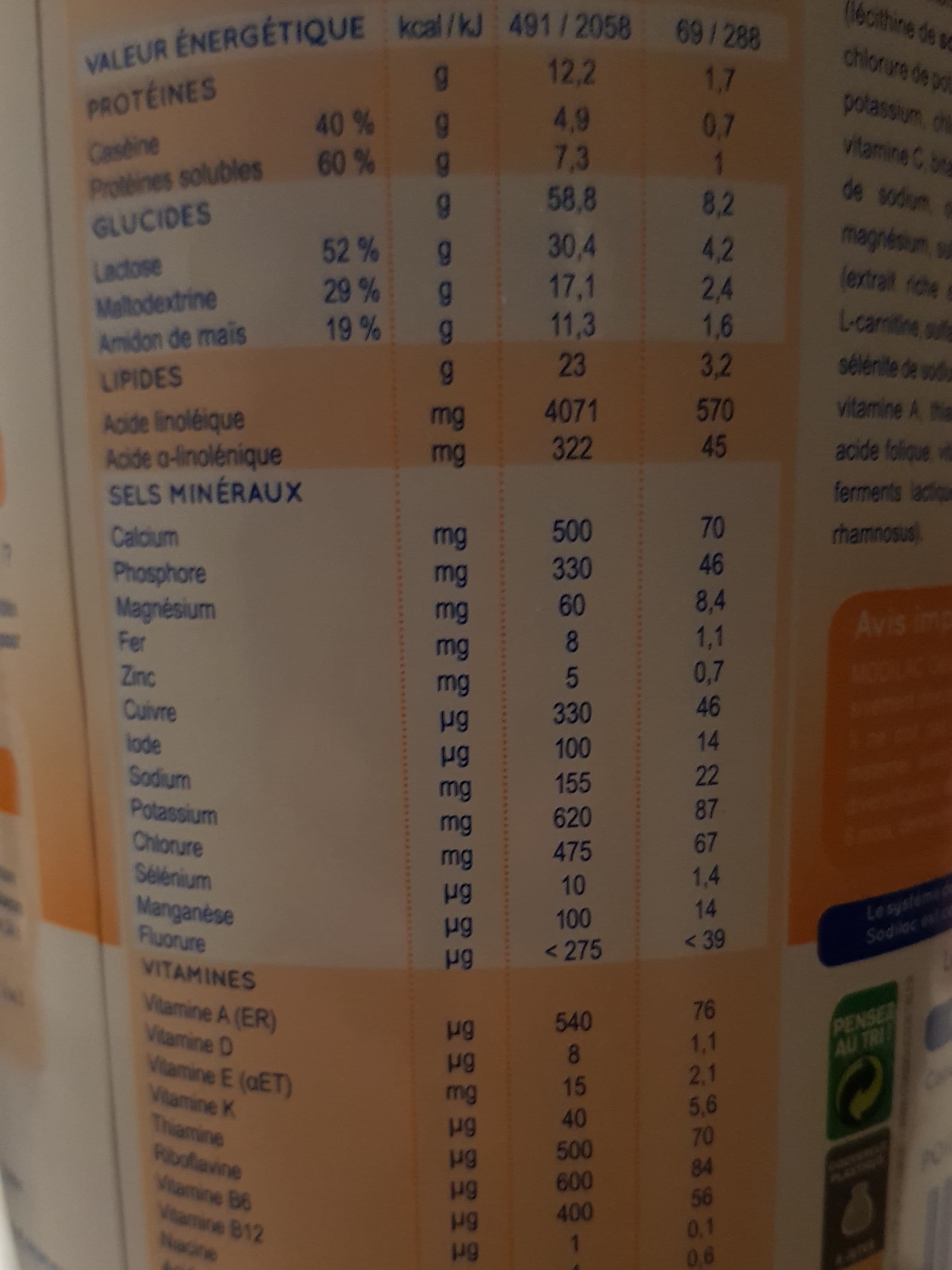 Modilac Lait 2ème âge oeba MODILAC Confort packshot