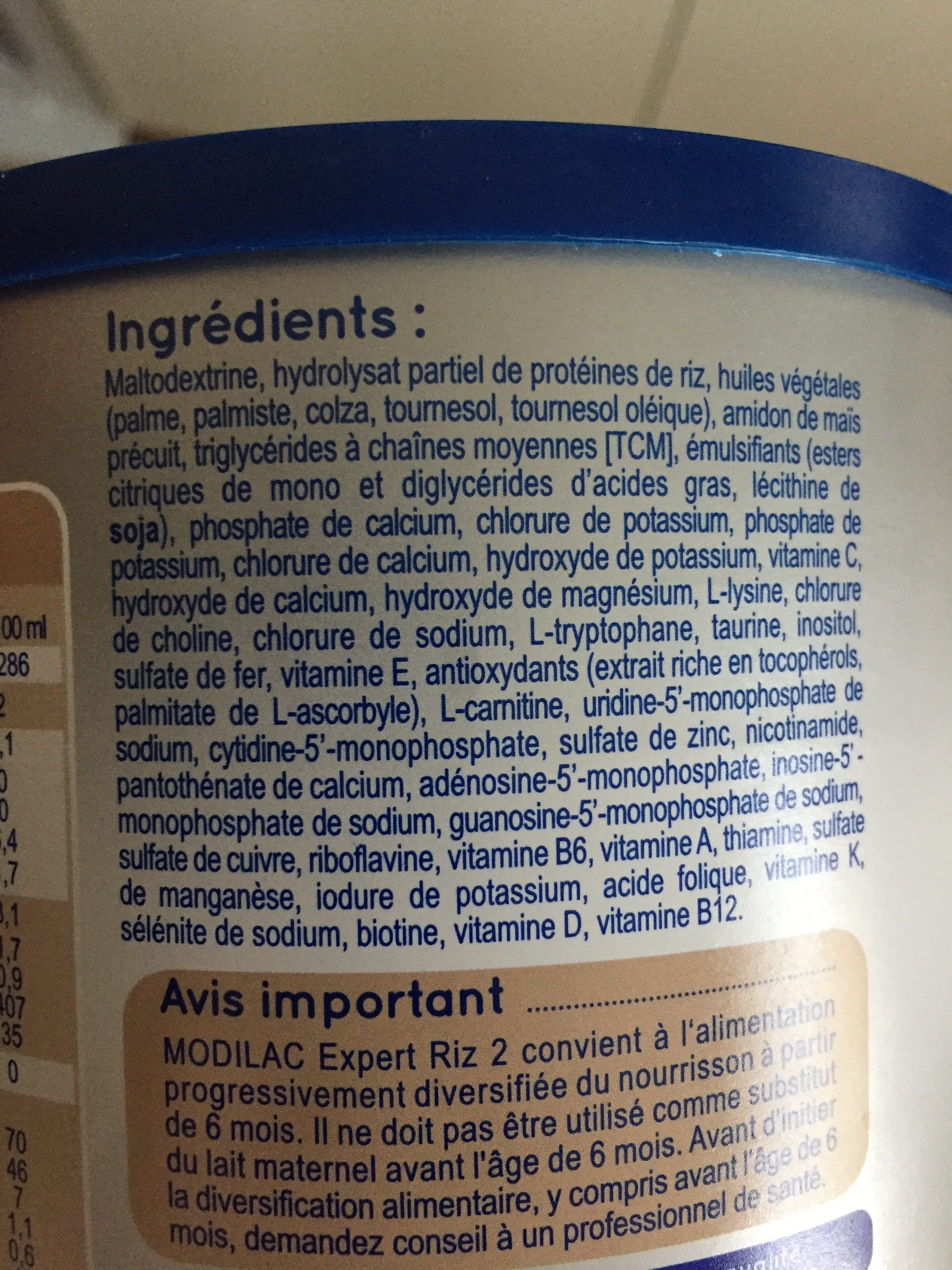 Modilac Modilac expert riz (6-12 mois) packshot