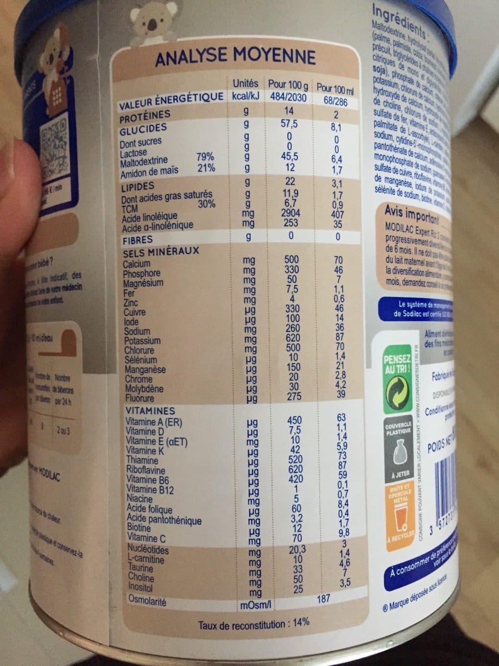 Modilac Modilac expert riz (6-12 mois) packshot