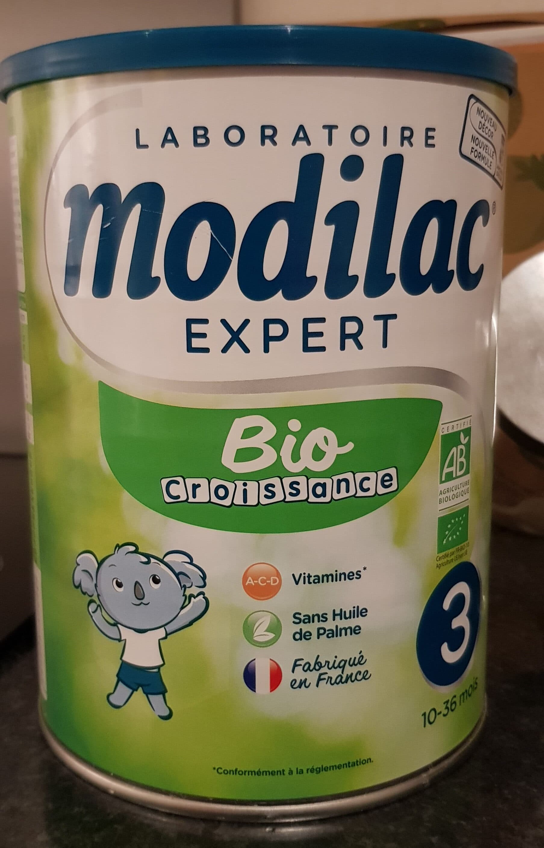 Modilac Lait Pour Nourrisson 3ème âge Bio. packshot