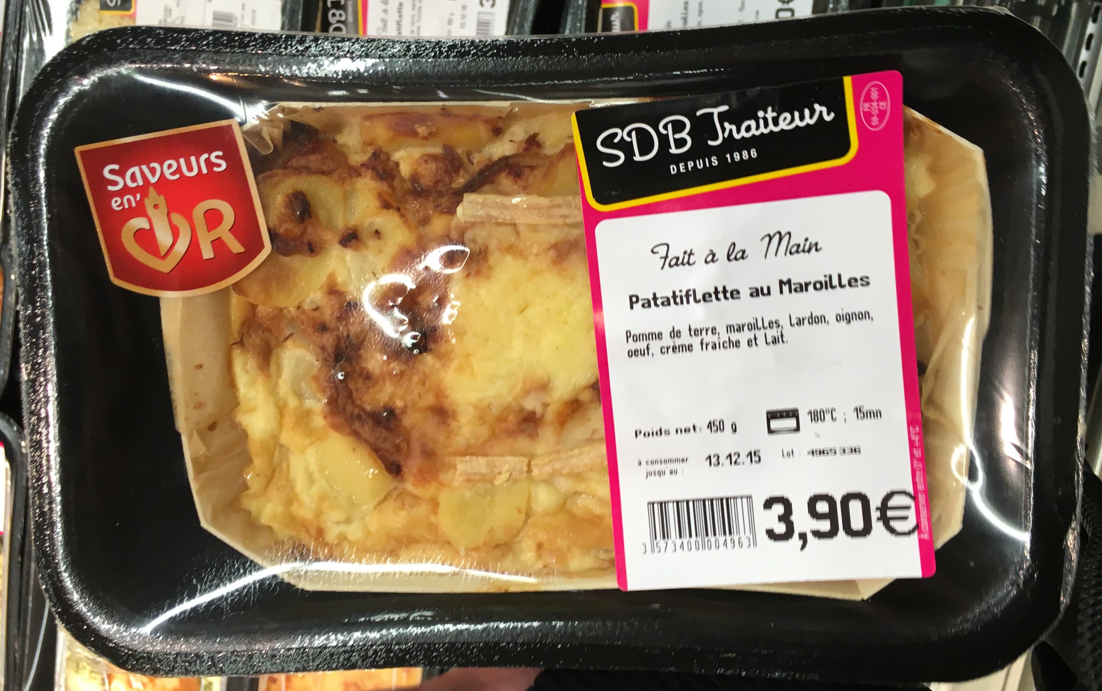 SDB Traiteur Patatiflette au Maroilles packshot
