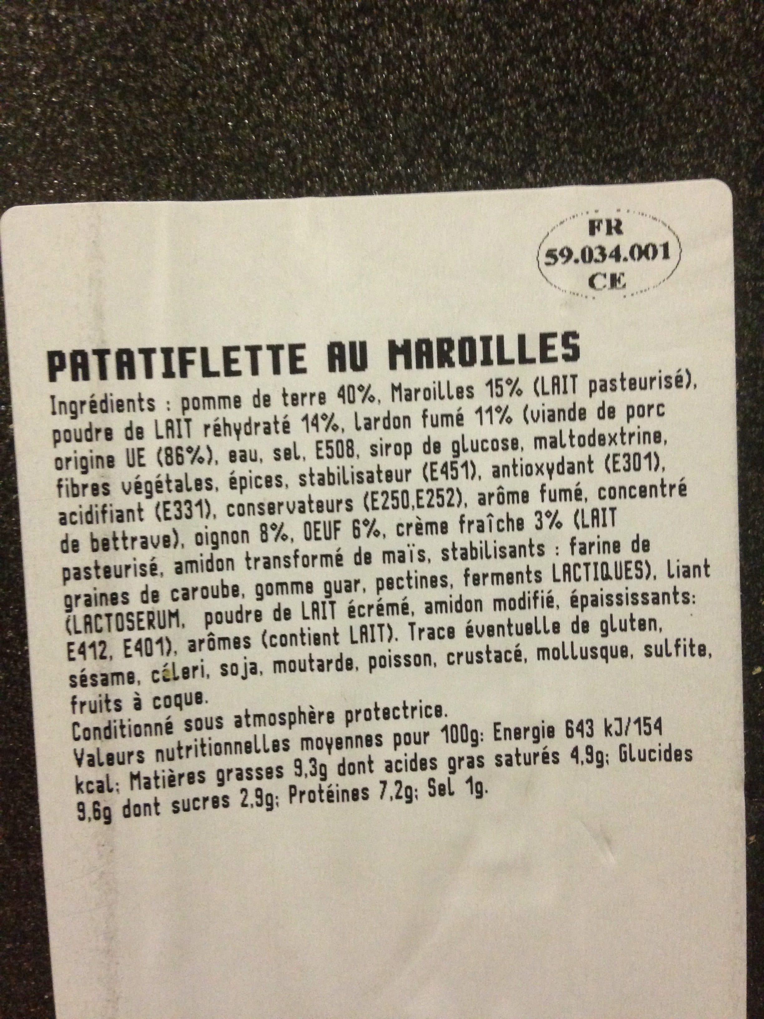 Saveur En Or Tartiflette aux maroilles packshot