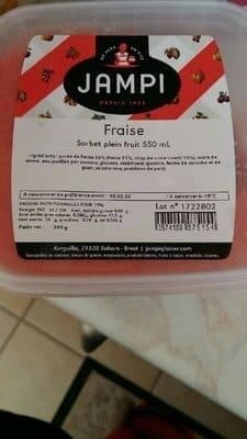 Jampi Glace Fraise Jampi 550ML packshot
