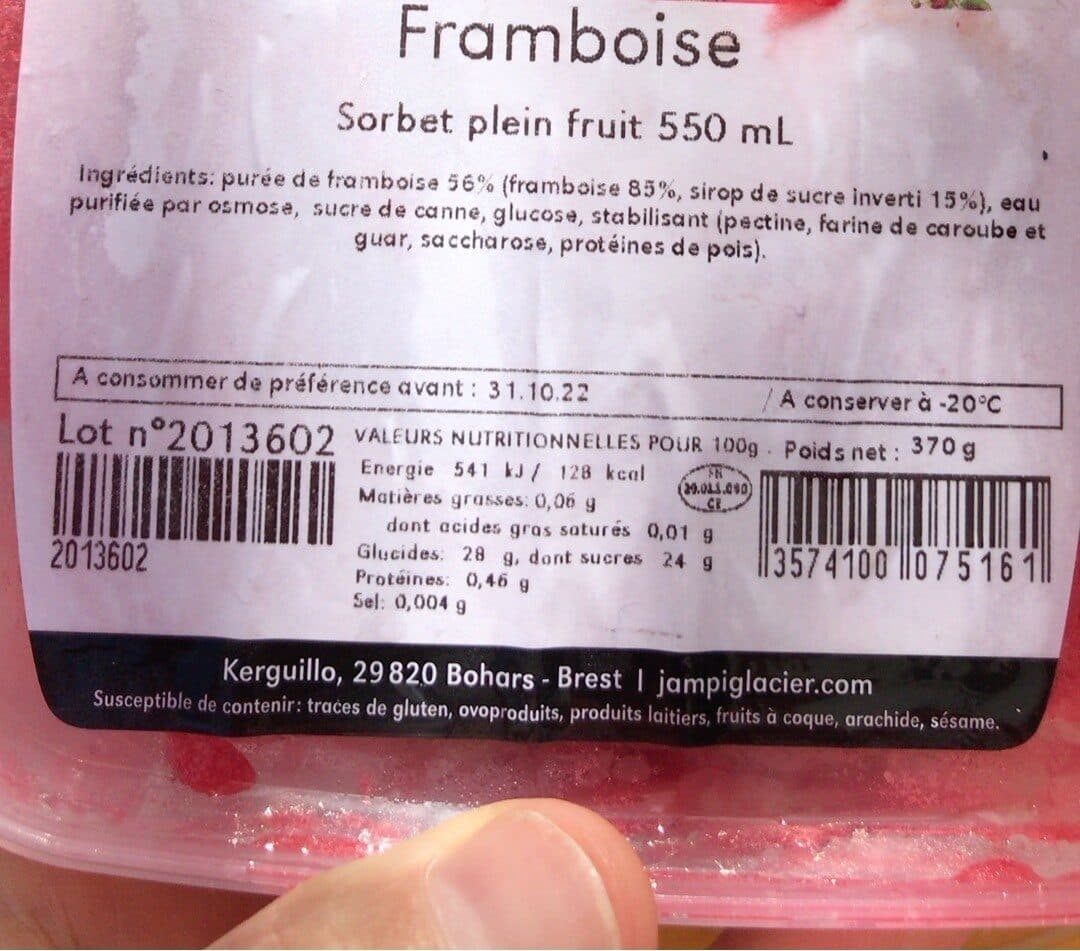 Jampi Glace Framboise Jampi 550ML packshot