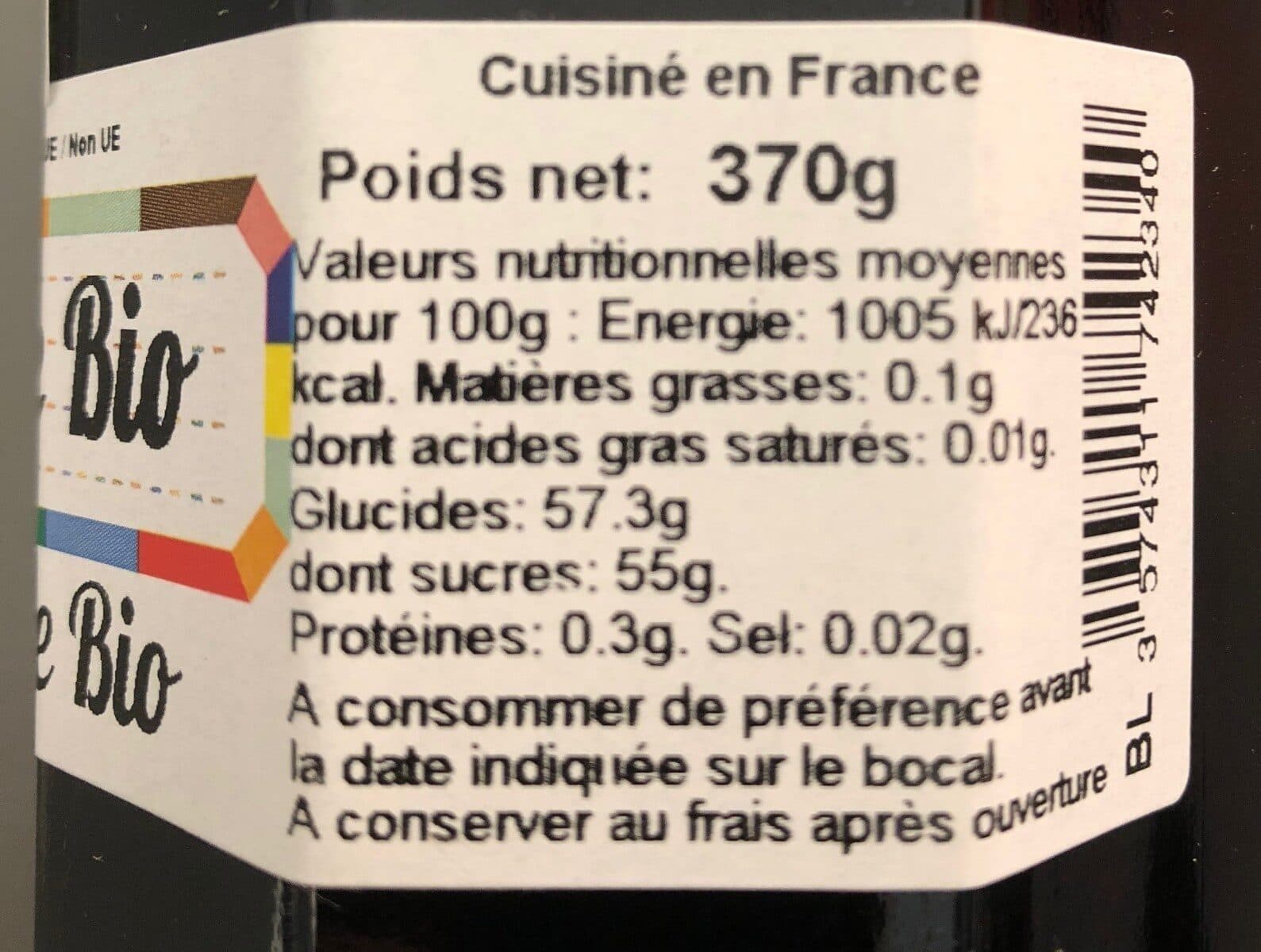 Parole Gourmande Myrtille bio packshot