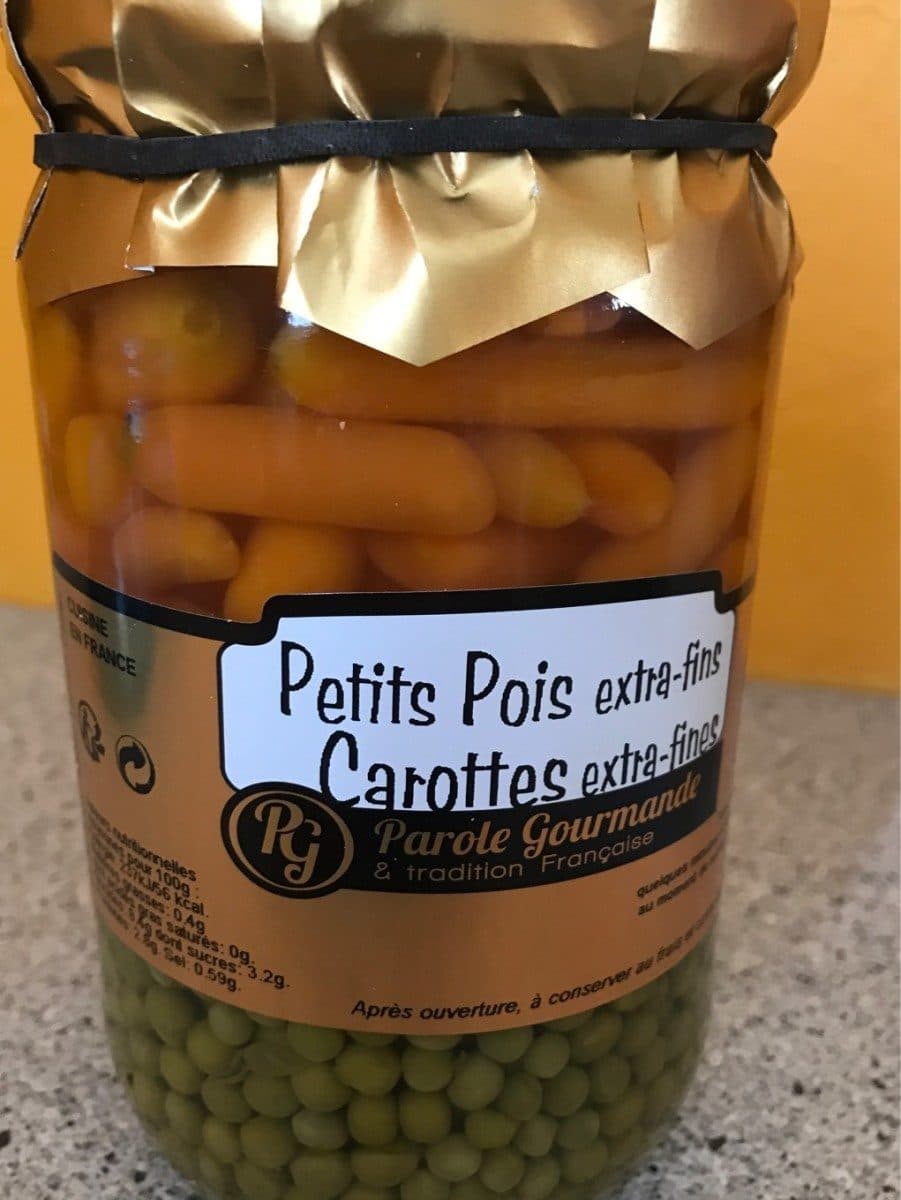 Parole Gourmande Petit Pois extra-fins Carottes extra-fines packshot