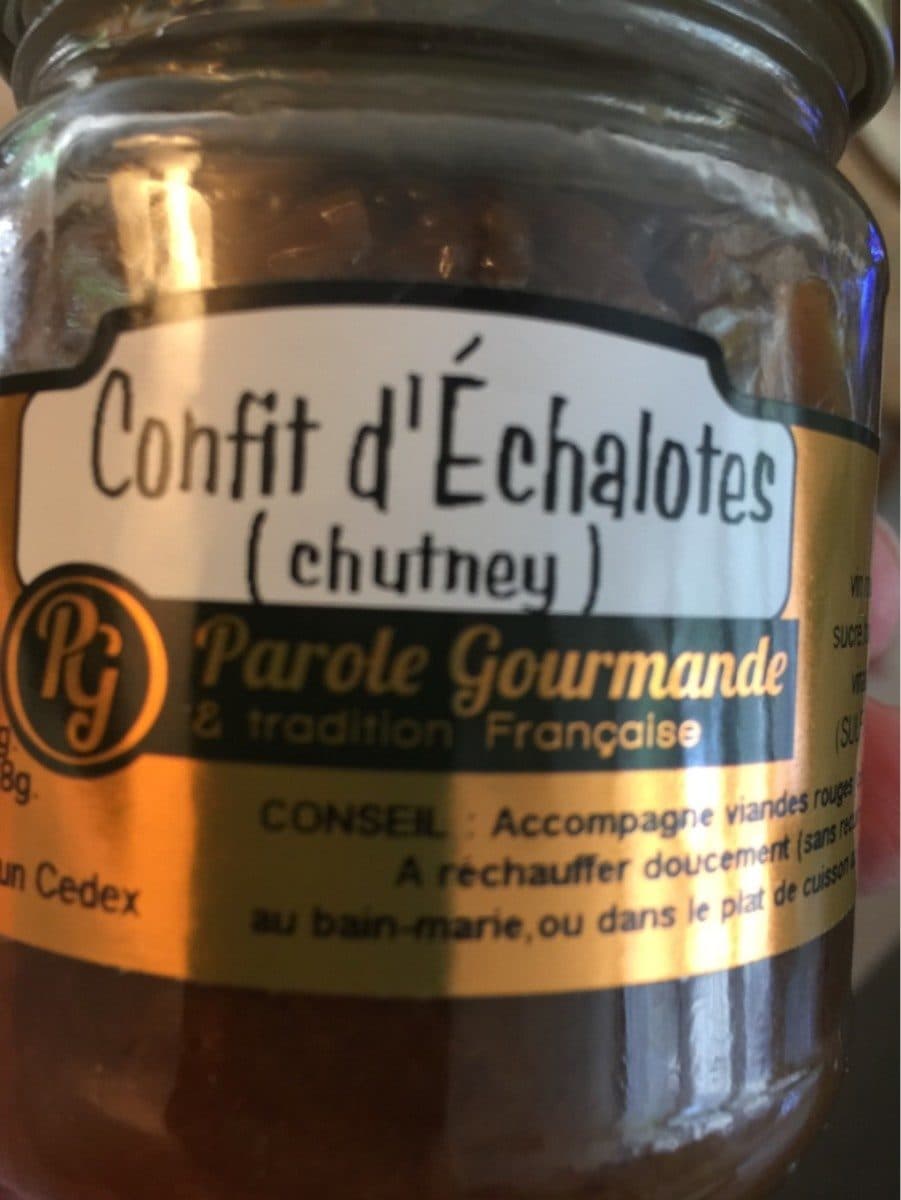Parole Gourmande Confit d'Échalotes packshot