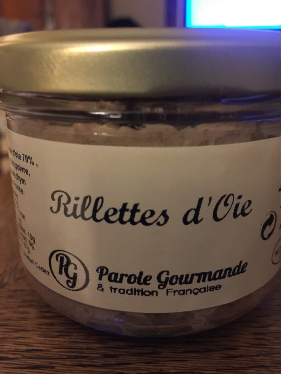 Parole Gourmande Rillettes d oie packshot