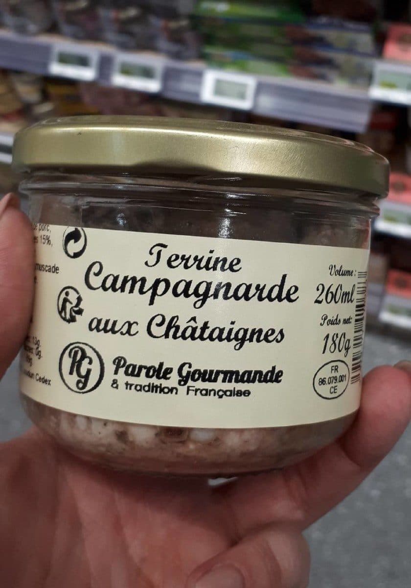 Parole Gourmande Terrine campagnarde aux chataignes packshot