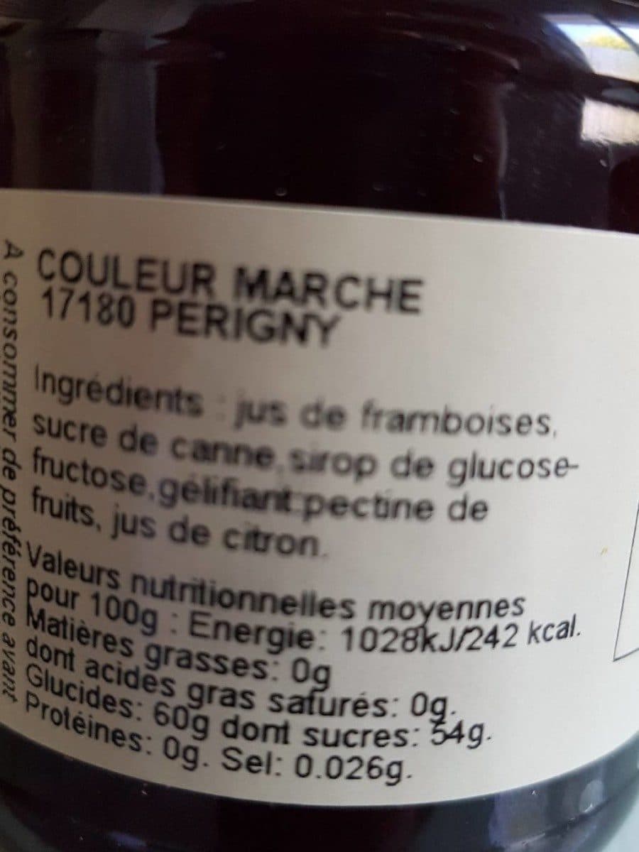 Open Food Facts Gelée royale de framboises packshot