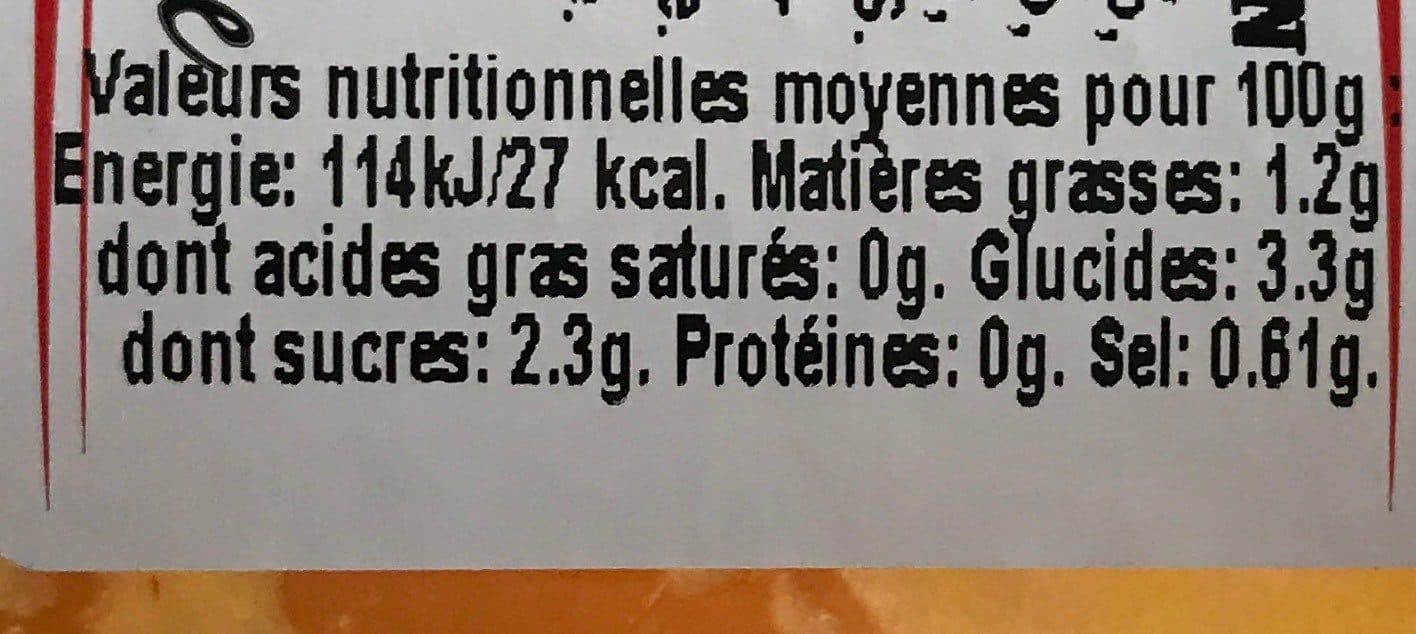 Open Food Facts Soupe de carottes à l'orange packshot