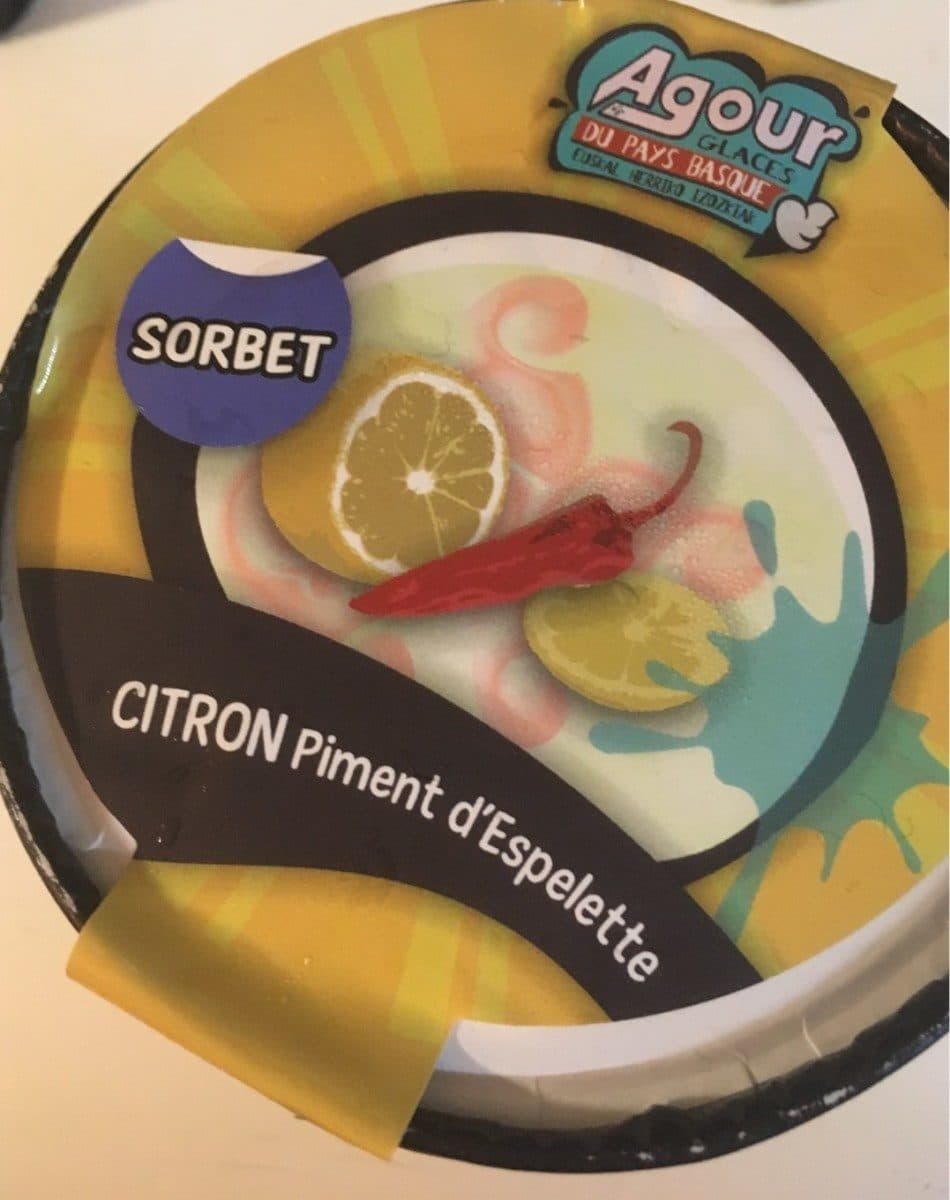 Agour Sorbet citron piment d'Espelette packshot