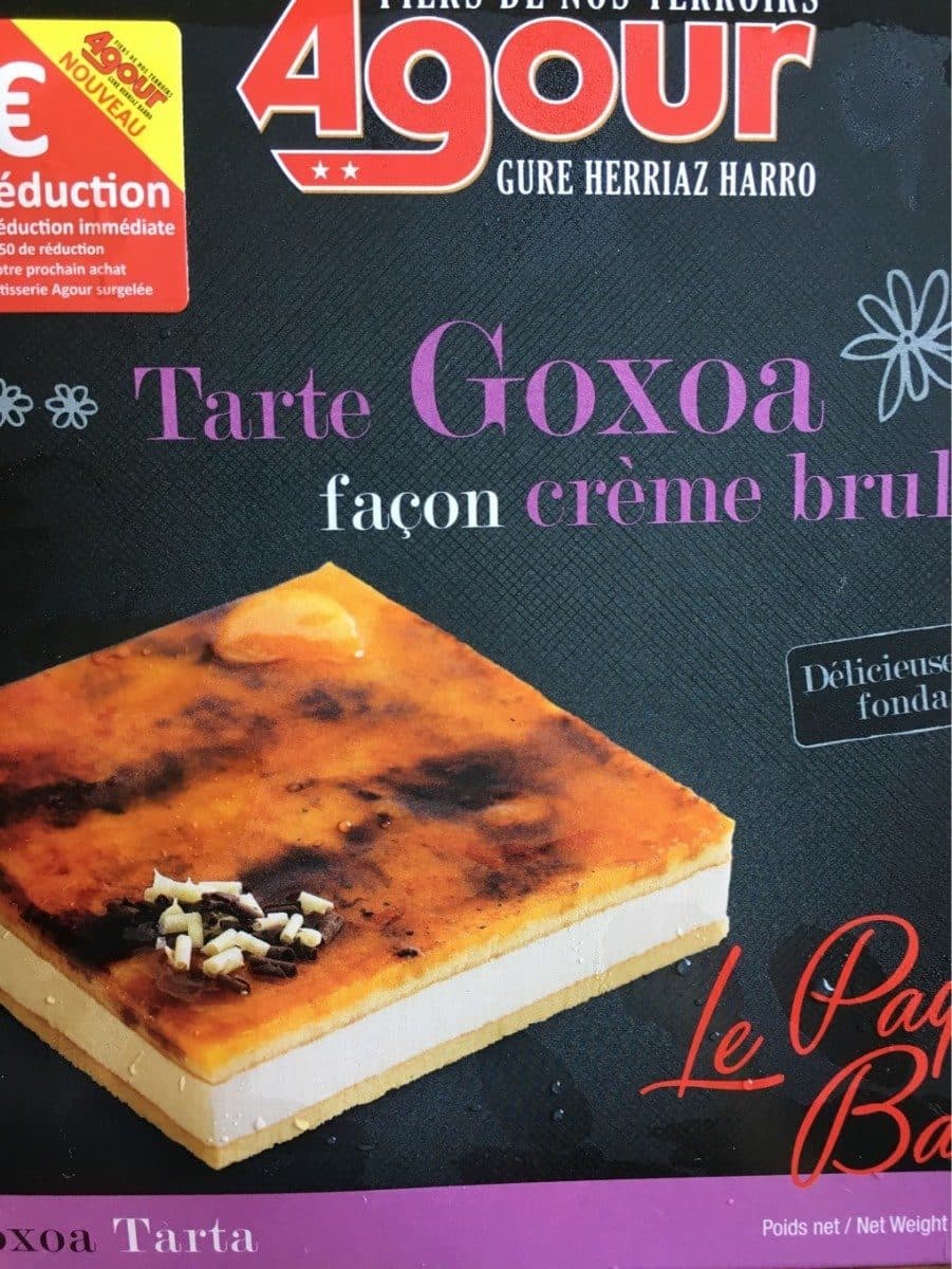 Agour Tarte Goxoa façon crème brulée packshot