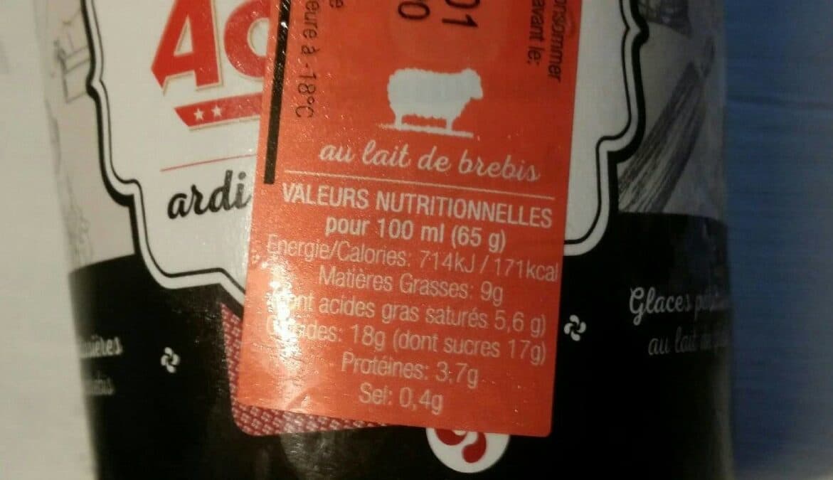 Open Food Facts Glace irorkia cheese cake coulis fraise packshot