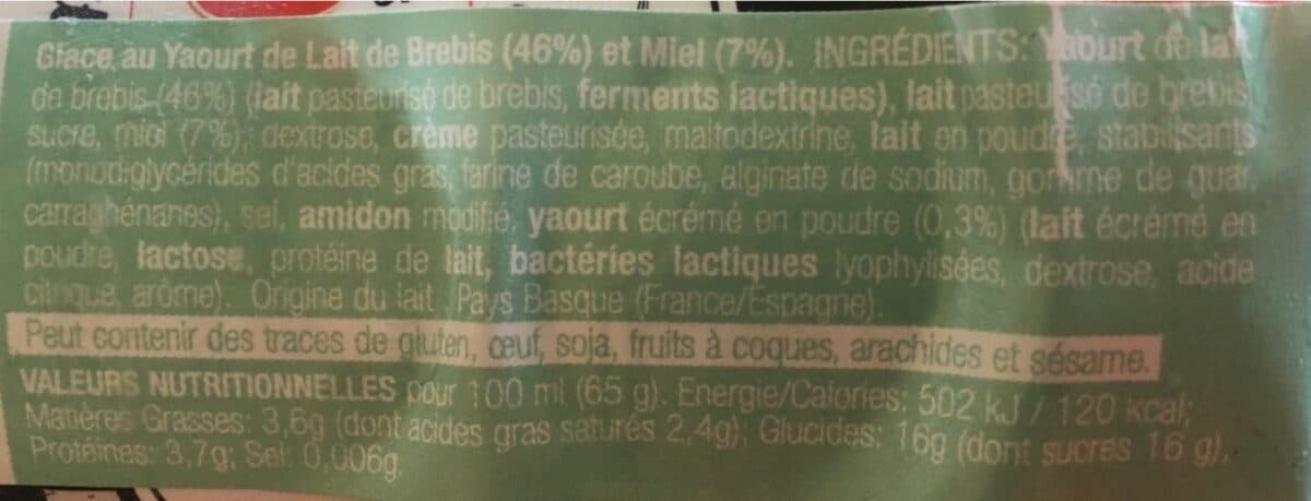 Agour Yaourt de Brebis au miel packshot