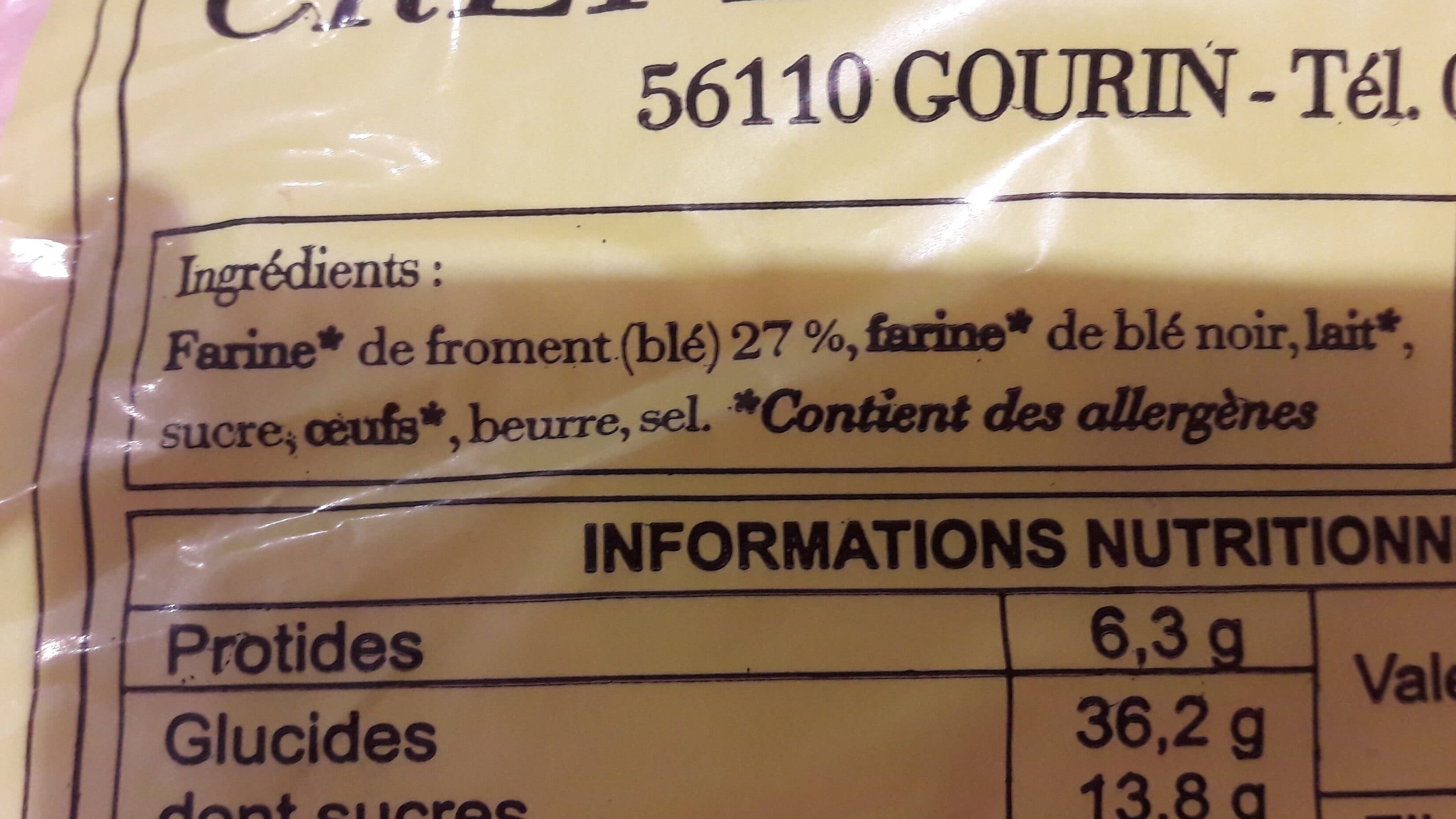Creperie Menez Du Crêpes de froment packshot