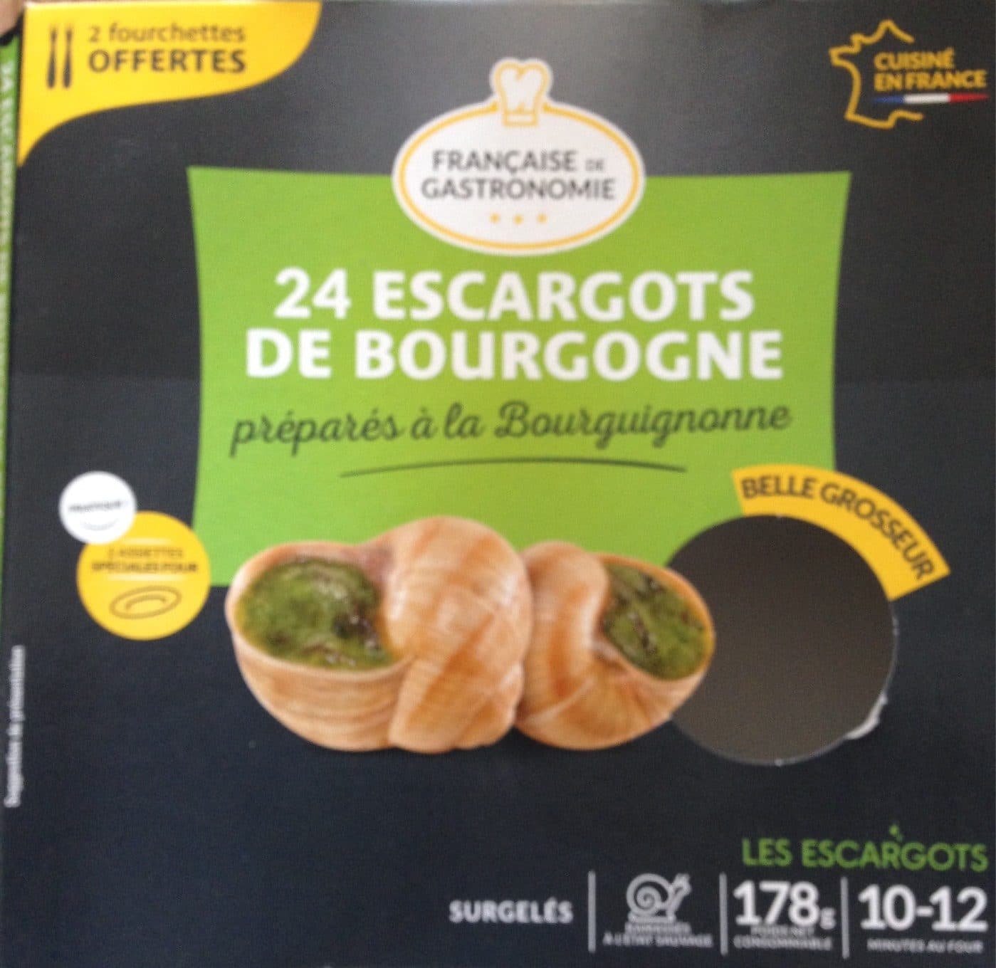 Francaise de gastronomie Escargots de Bourgogne à la bourguignonne packshot