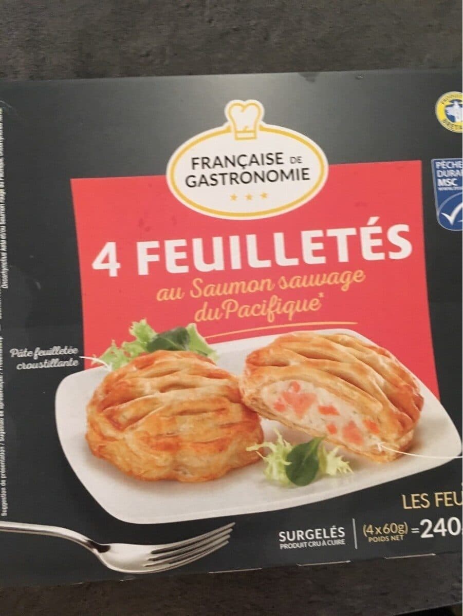 Française de Gastronomie 4 feuilletés au saumon sauvage du Pacifique packshot