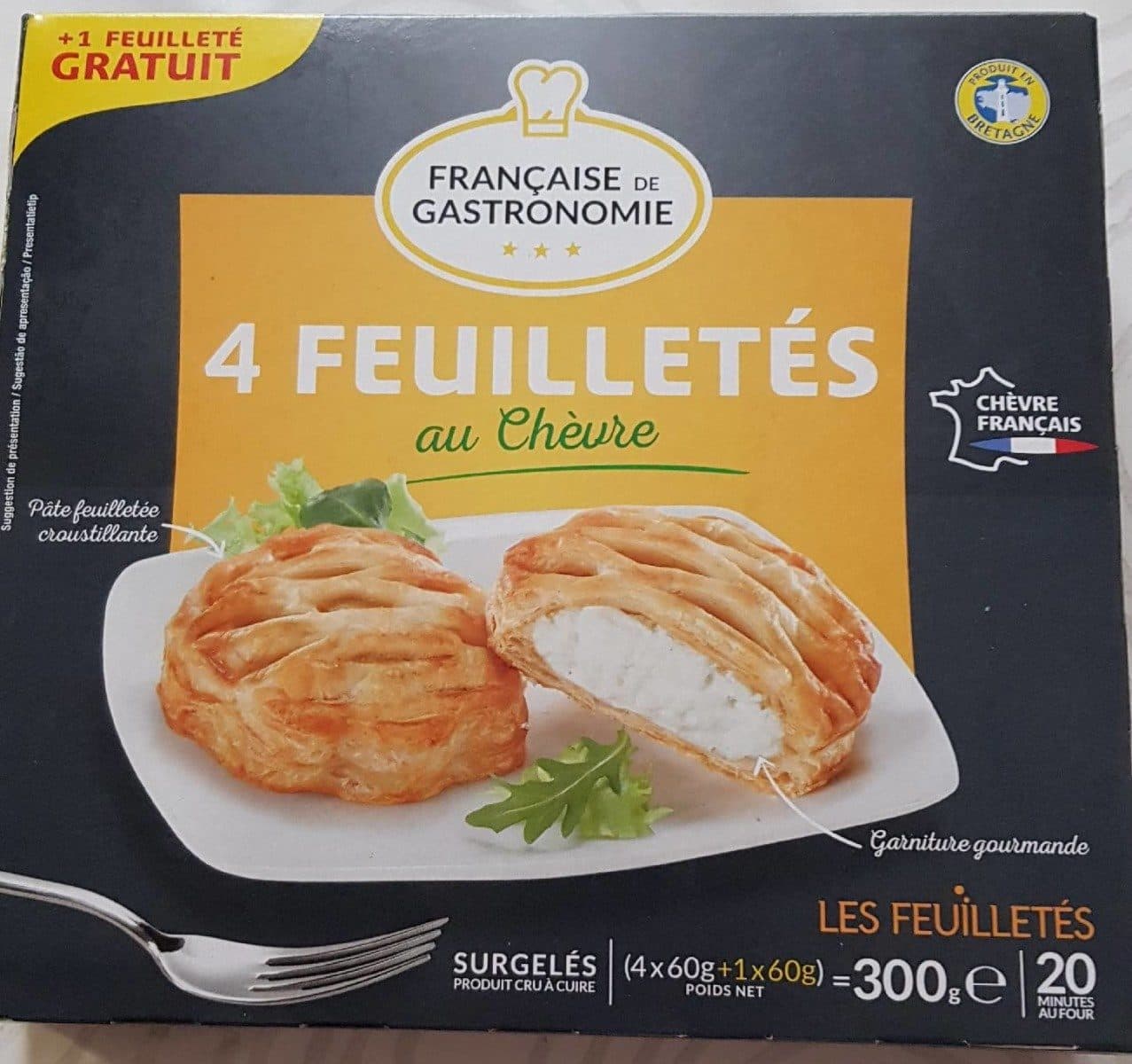 Française de Gastronomie 4 feuilletés au chèvre packshot