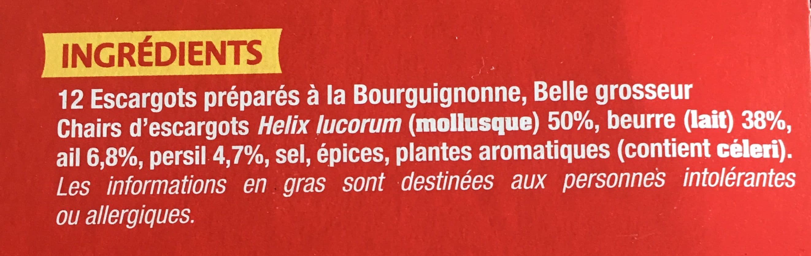 Francaise de gastronomie 12 Escargots à la Bourguignonne - Belle Grosseur packshot
