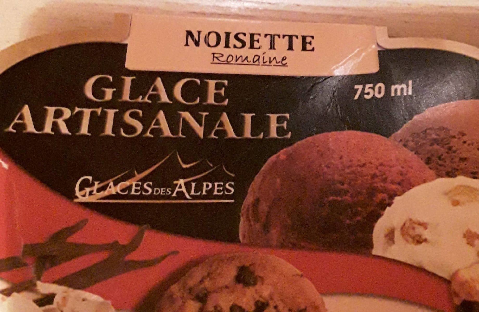 Glaces Des Alpes Glace artisanale noisette packshot