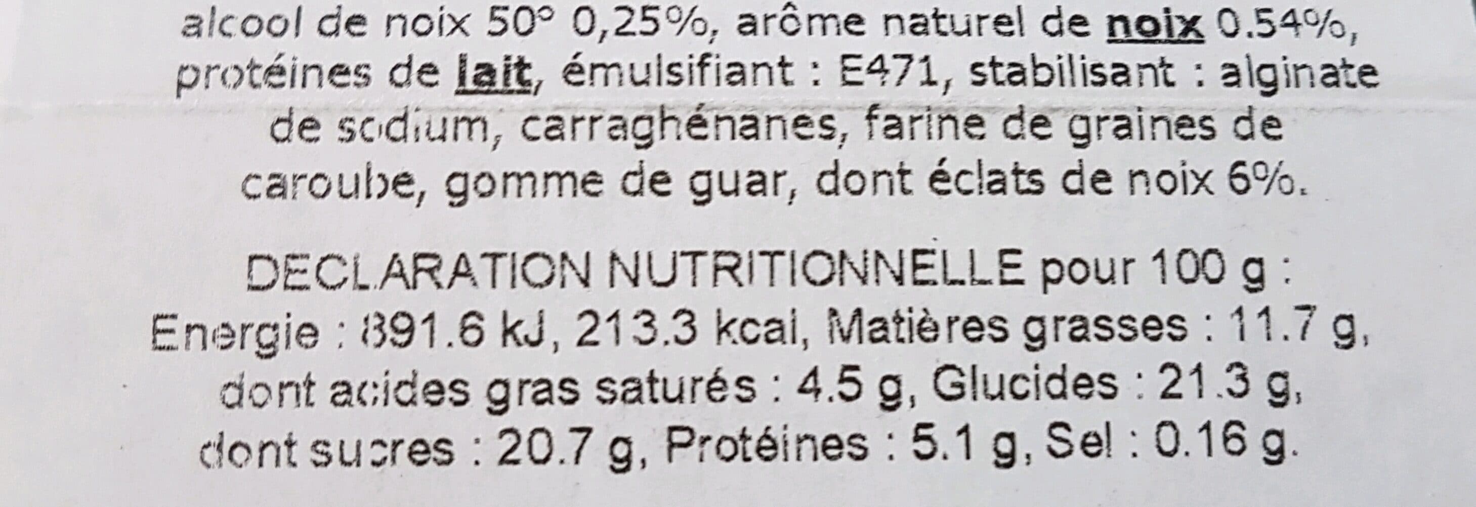 Glaces des Alpes Glace artisanale Noix packshot