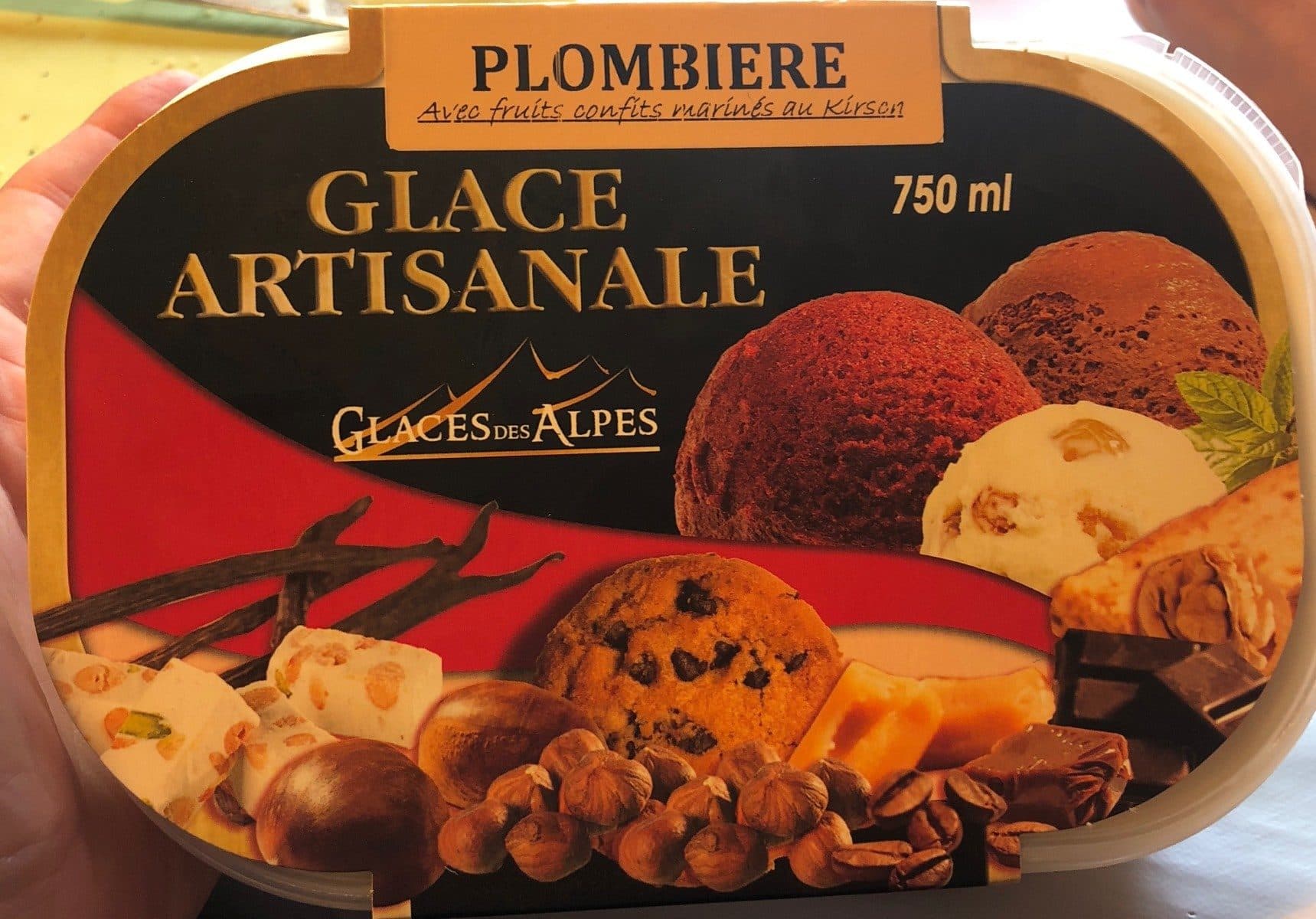 Glaces des Alpes Plombiere packshot
