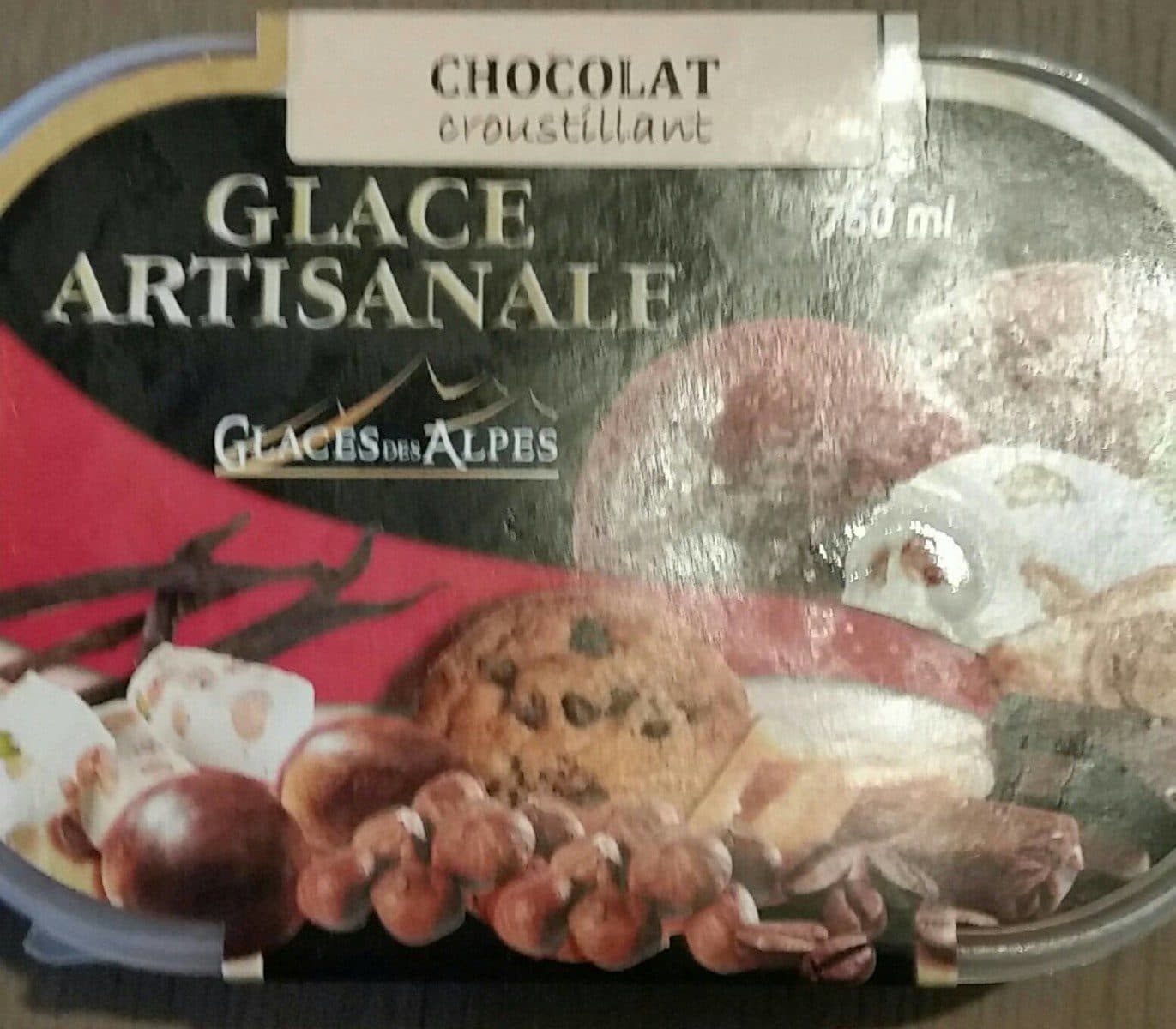Glaces des Alpes Glace chocolat croustillant packshot
