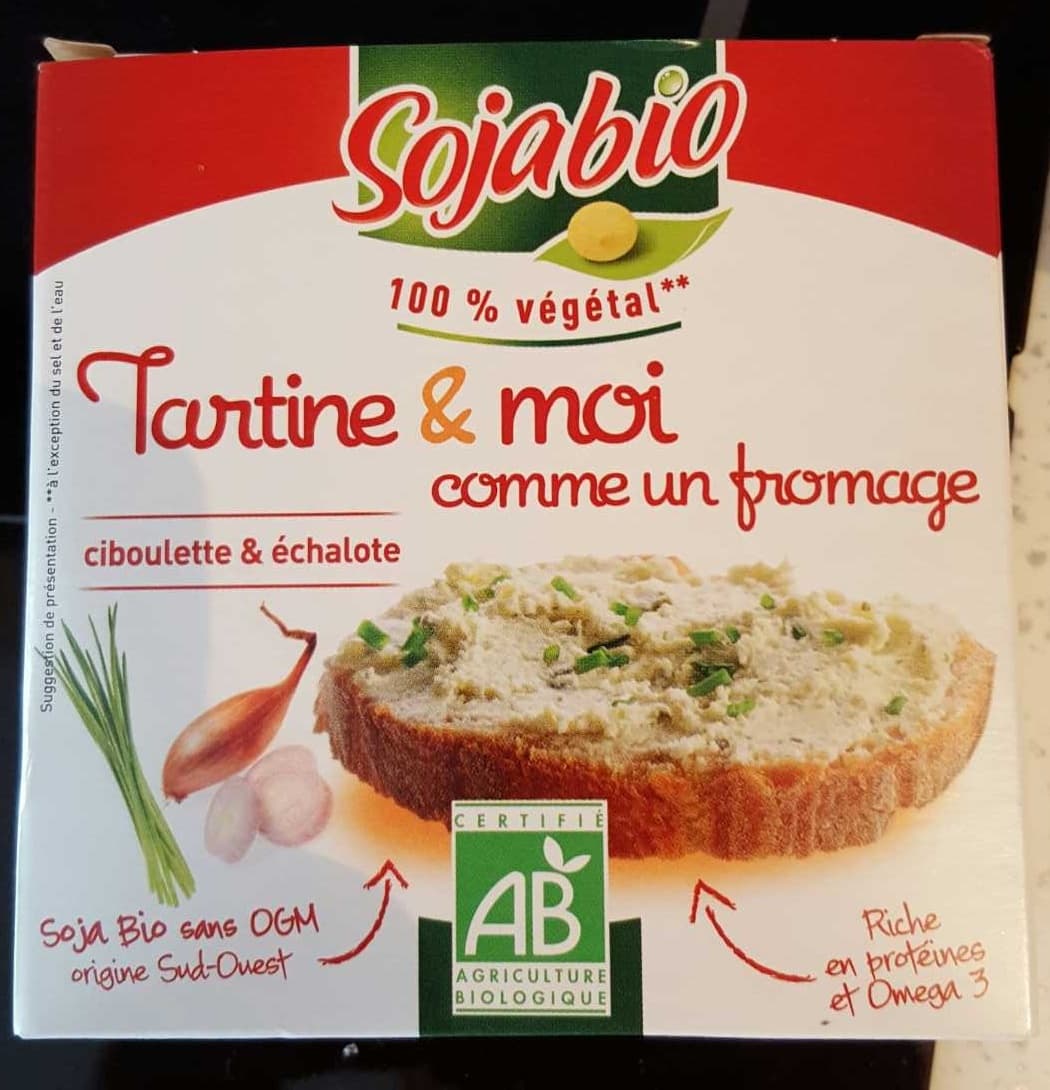 Sojabio Tartine & moi comme un fromage Ciboulette & échalote Tofu packshot