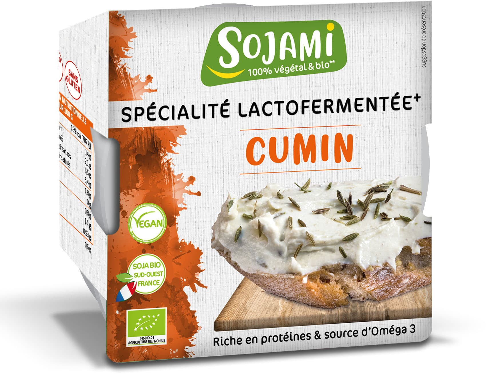 Sojami Sojami à tartiner cumin - 125g packshot