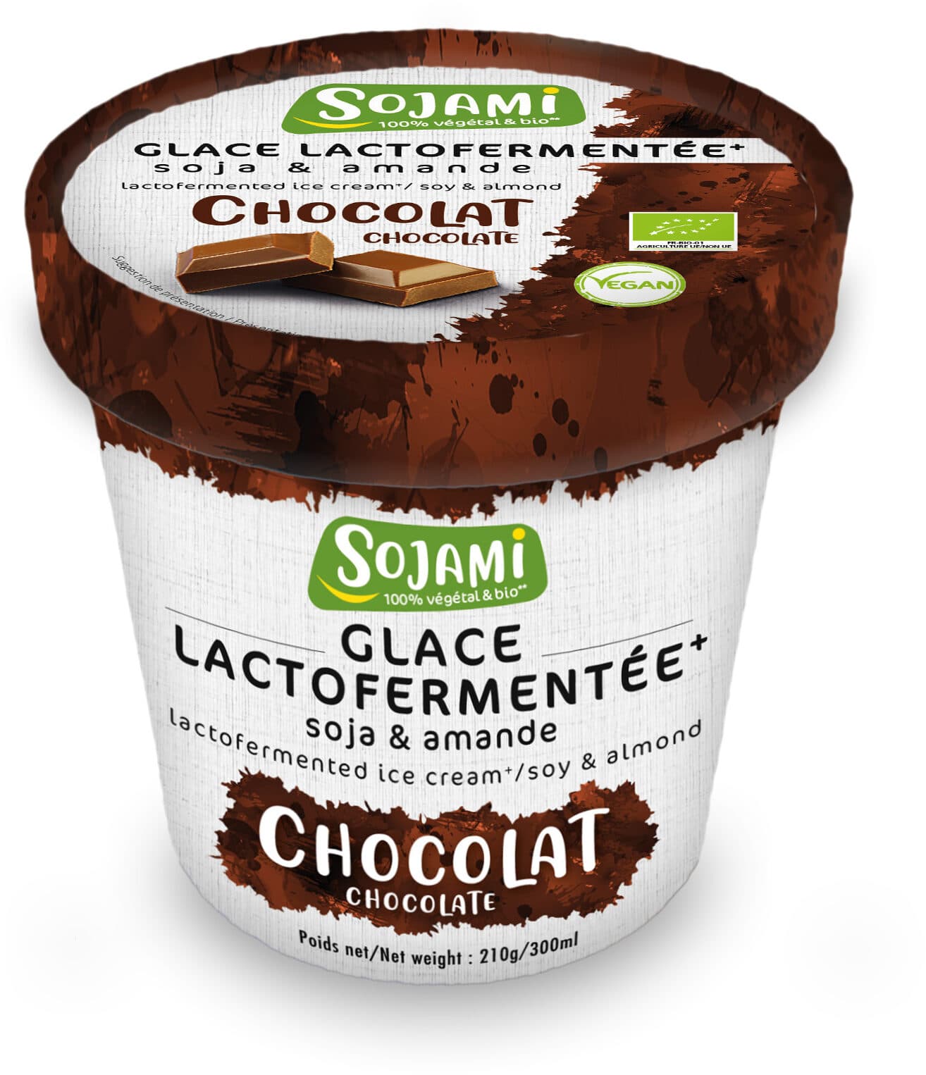 Sojami Glace lactofermentée soja & amande - chocolat packshot