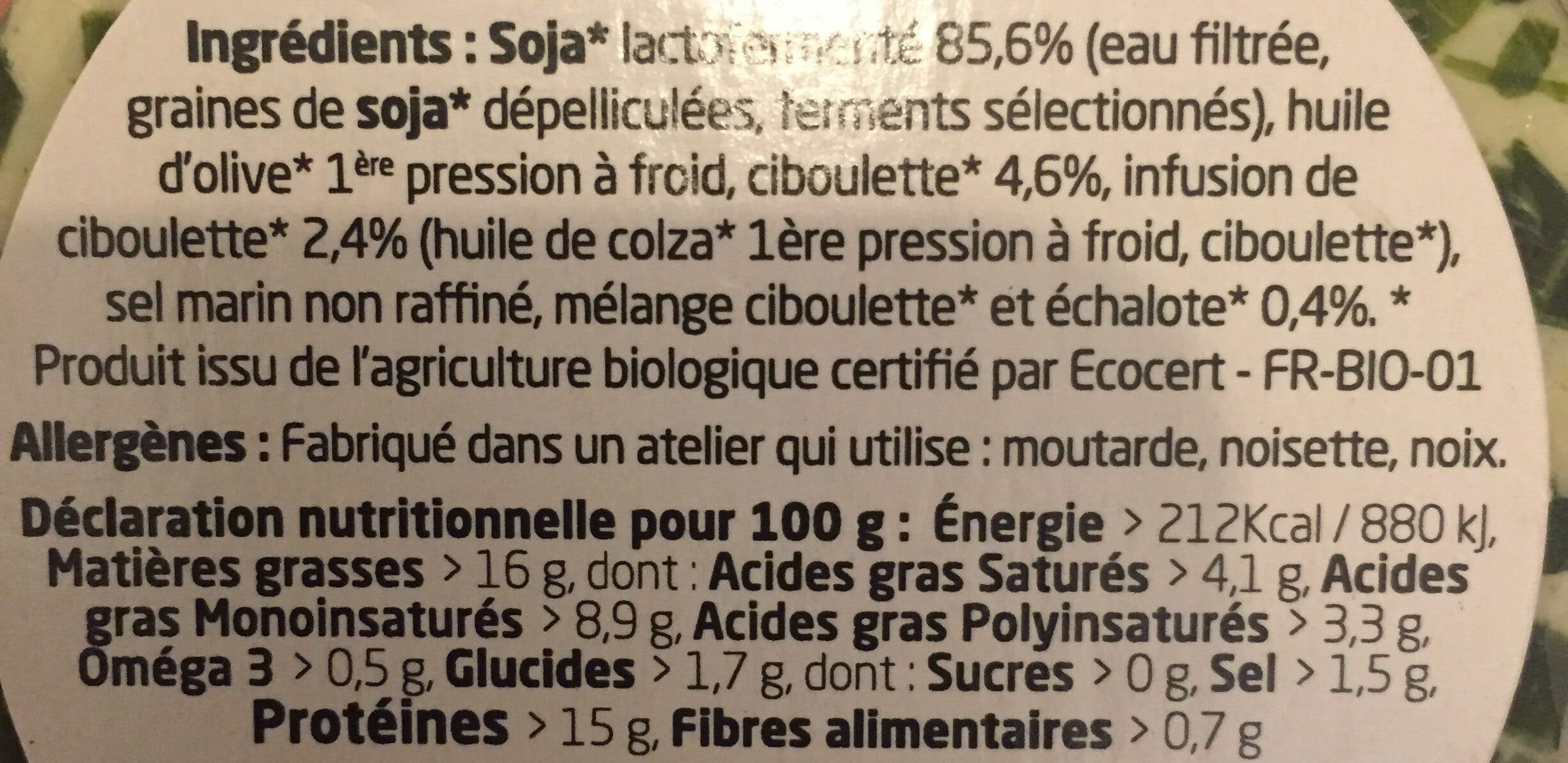 Open Food Facts Fromage à la ciboulette packshot