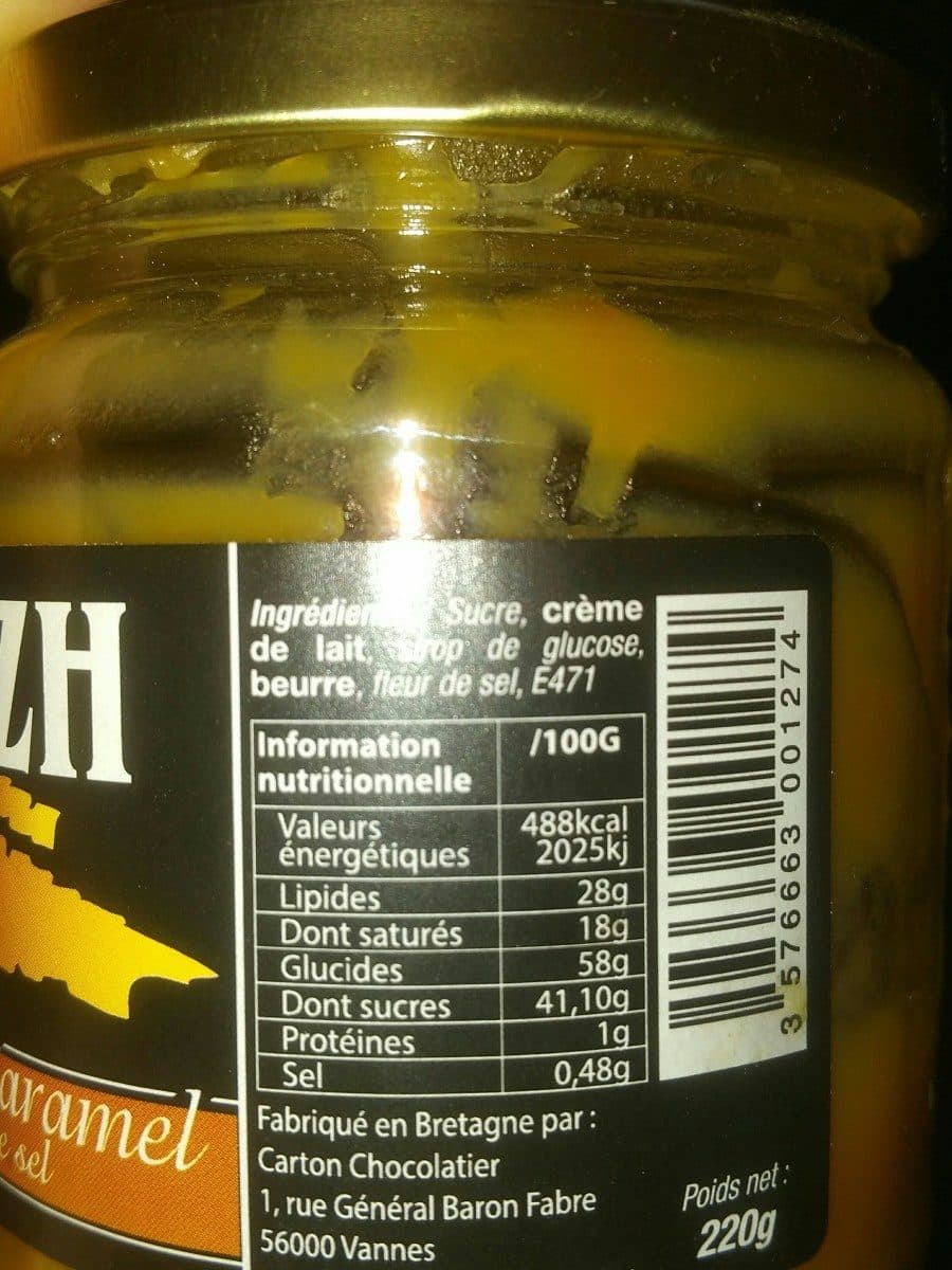 Open Food Facts Crème de caramel à la fleur de sel packshot