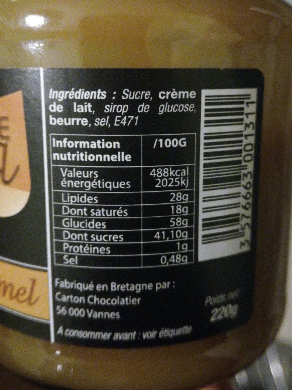 Love Caramel Crème de caramel packshot