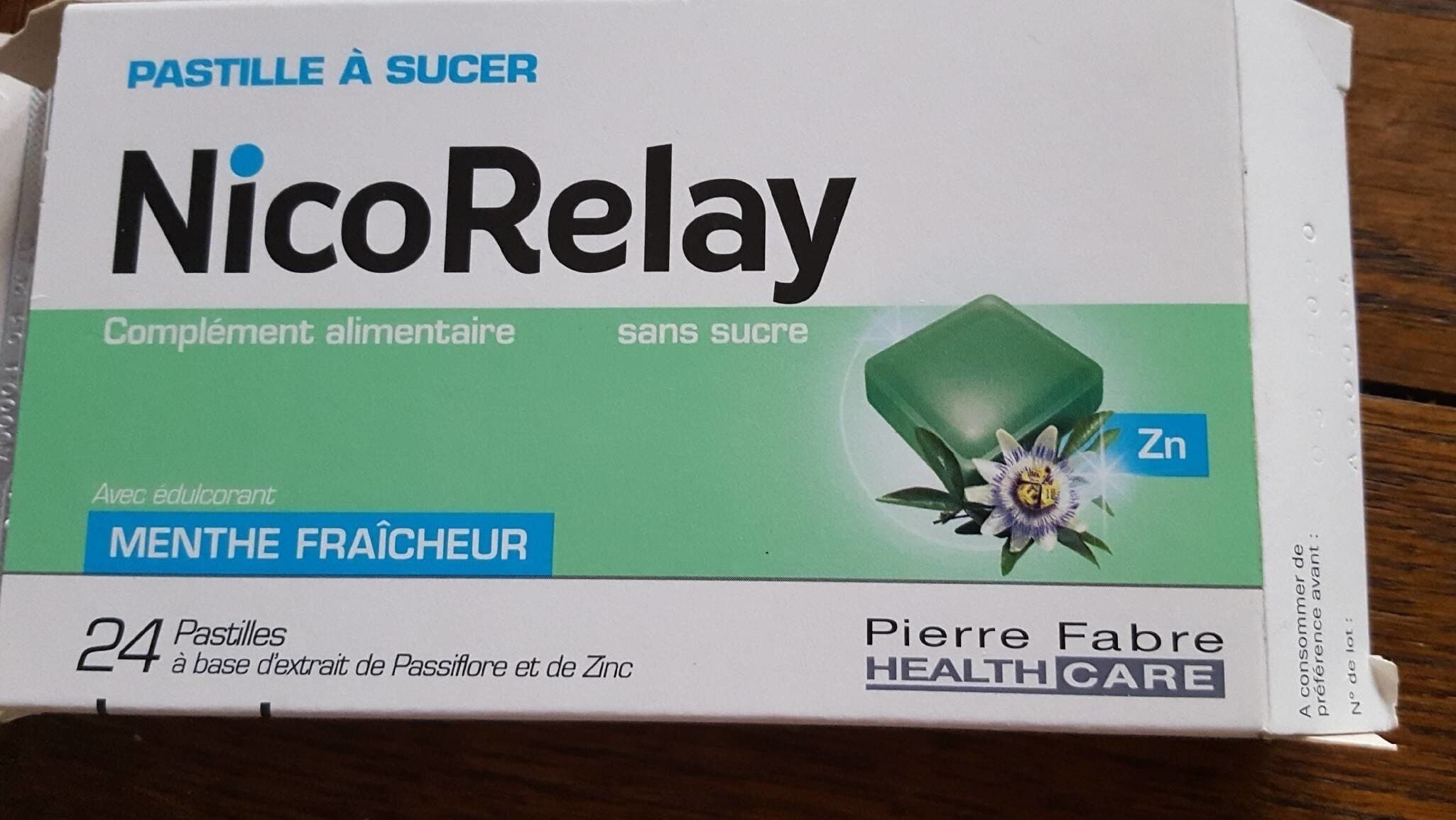 Open Food Facts Nicorelay X24 Pastilles Menthe packshot